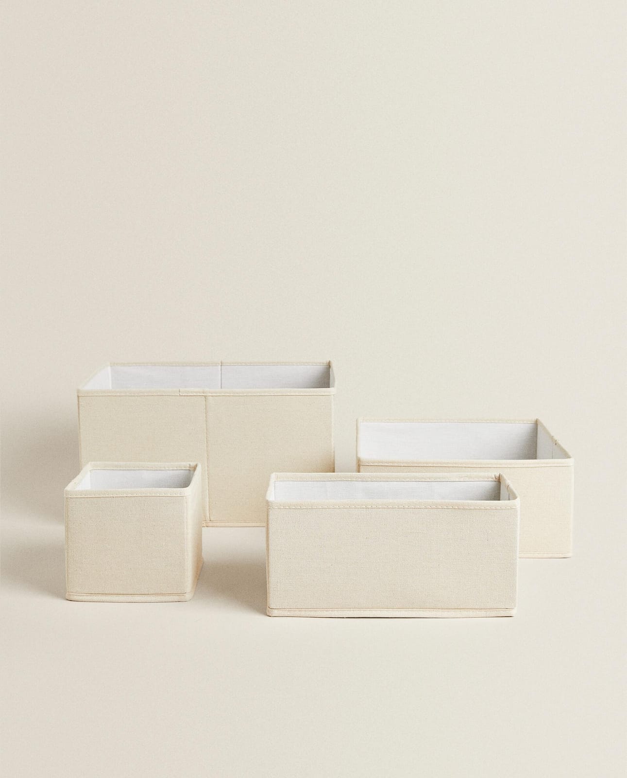 ZARA HOME Складная хлопковая коробка для хранения ракурс 3
