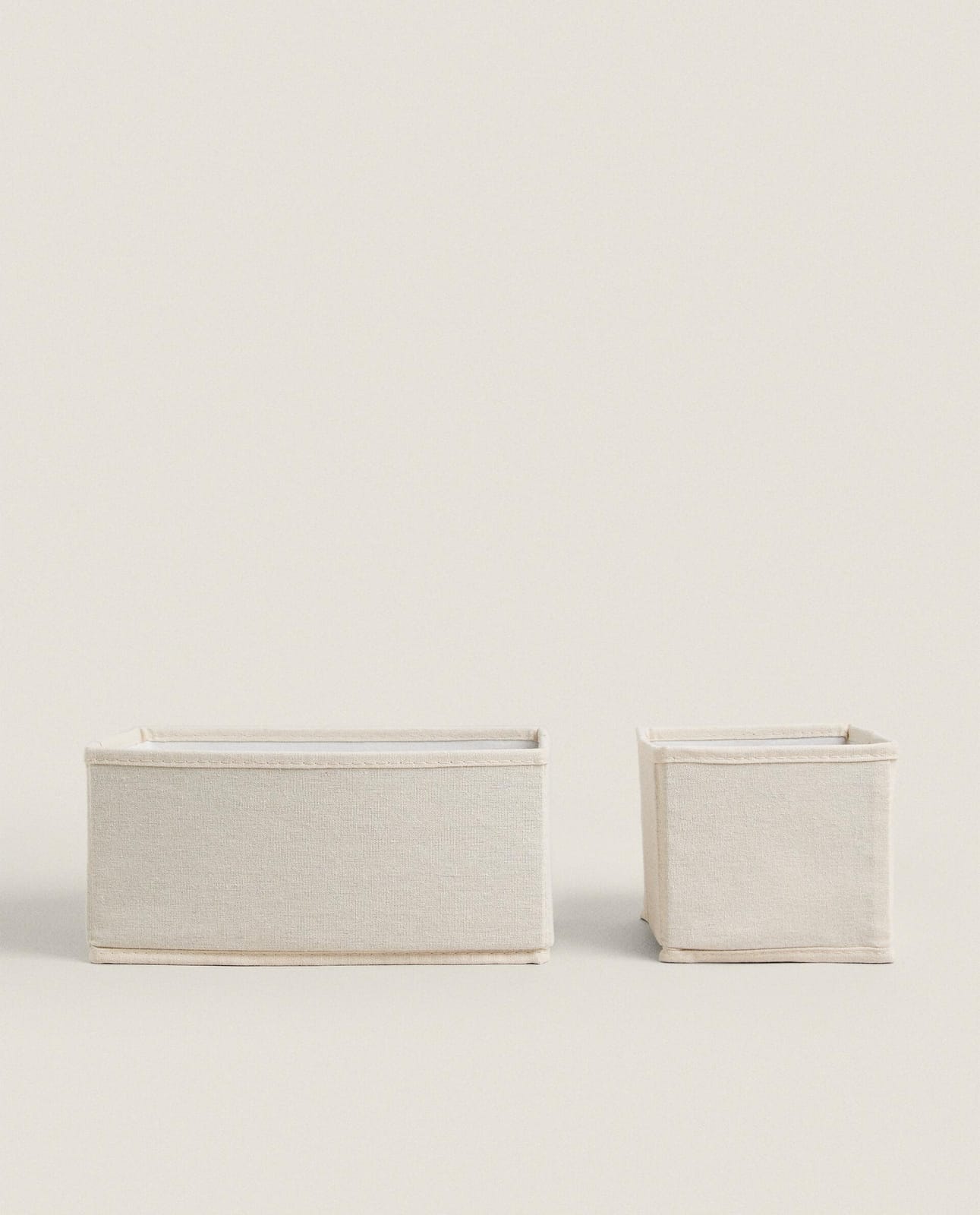 ZARA HOME Складная хлопковая коробка для хранения ракурс 4