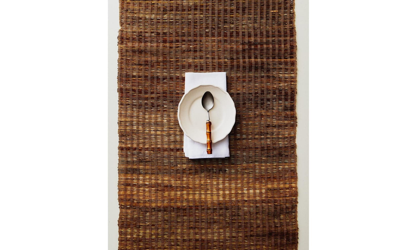 ZARA HOME СТОЛОВАЯ ДОРОЖКА ИЗ РАМИИ ракурс 9