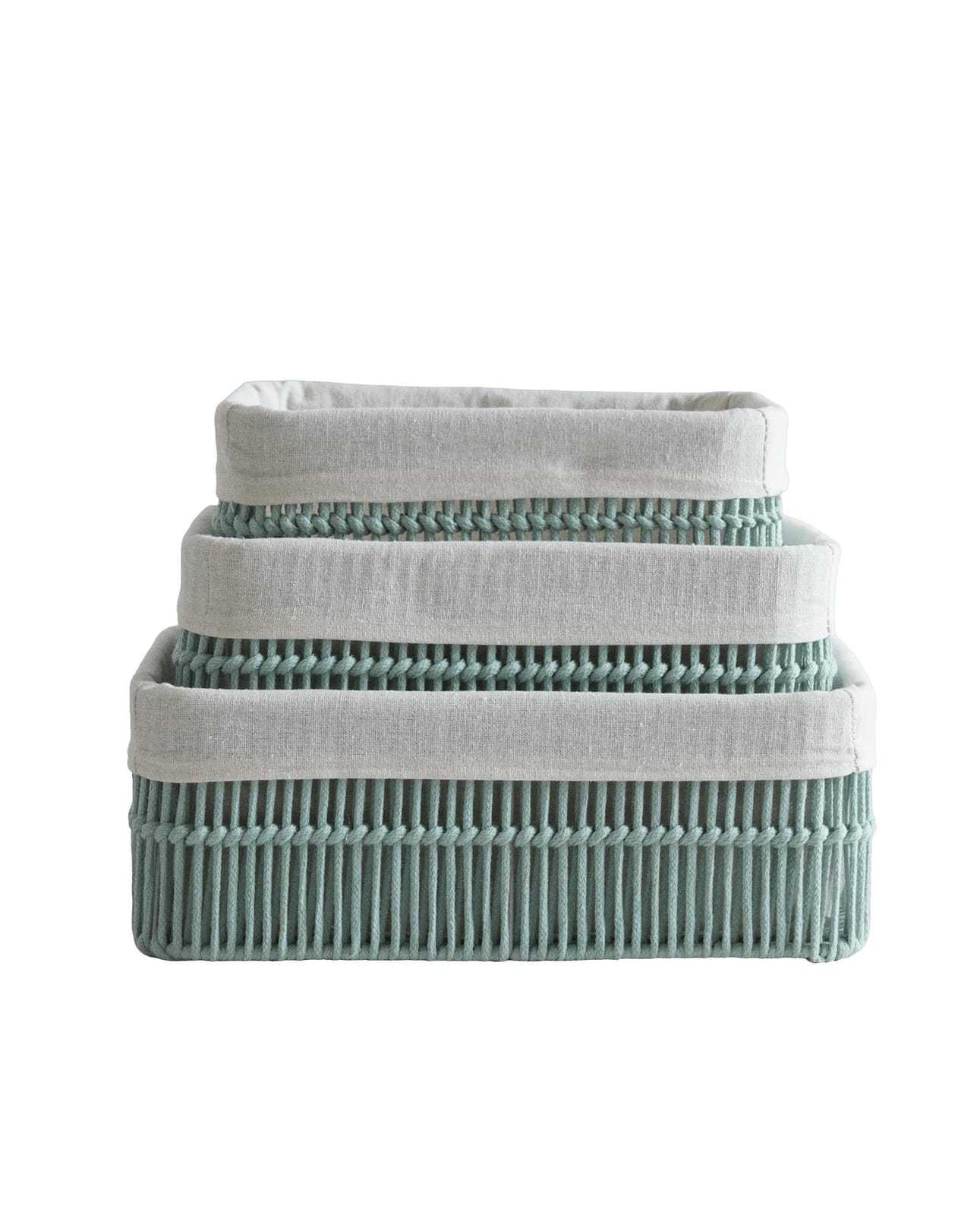 ZARA HOME Прямоугольная корзина с хлопковым вкладышем ракурс 6