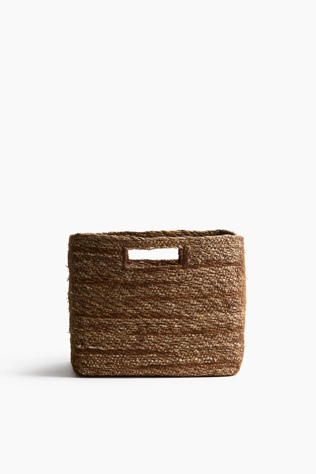 Корзина для хранения H&M из морской травы, размер 32х26х22 см, цвет коричневый, 1 шт. ракурс 2