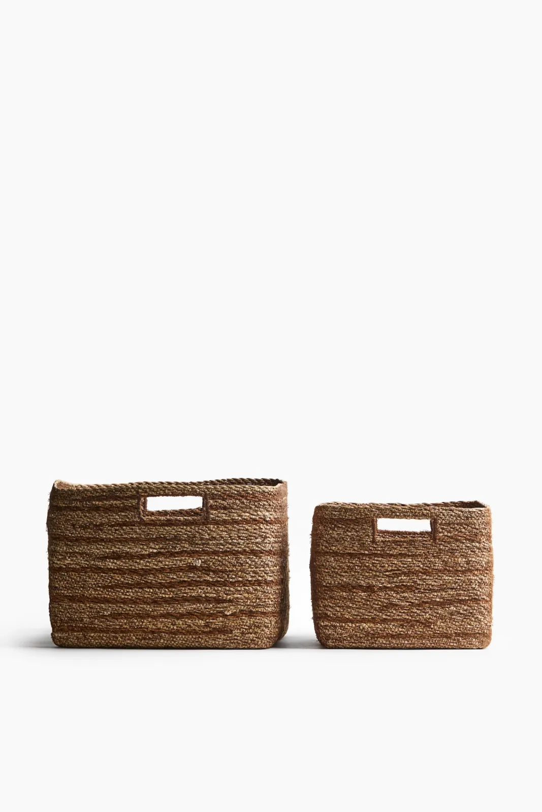 Корзина для хранения H&M из морской травы, размер 32х26х22 см, цвет коричневый, 1 шт. ракурс 4