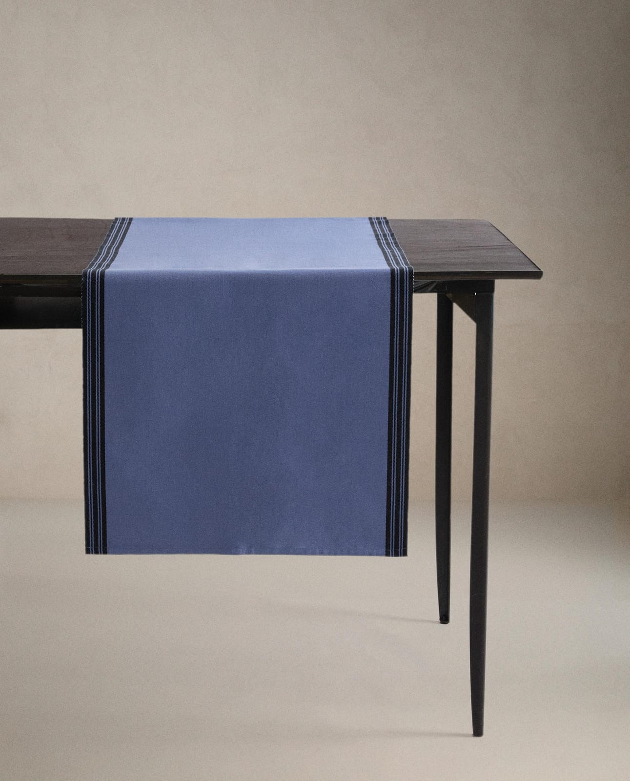 Скатерть-дорожка для стола ZARA HOME с полоской синий 50 x 160 см