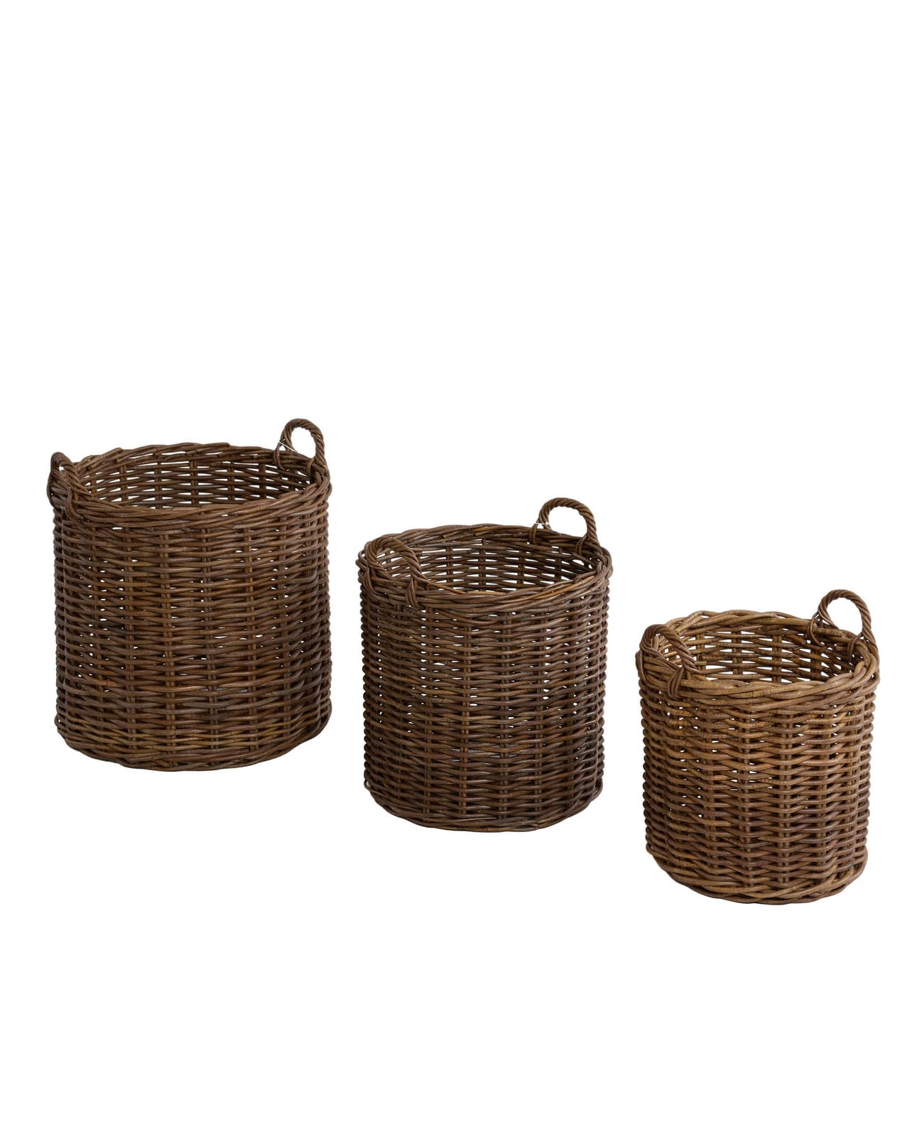 ZARA HOME КРУГЛАЯ РАТТАНОВАЯ КОРЗИНА ракурс 4