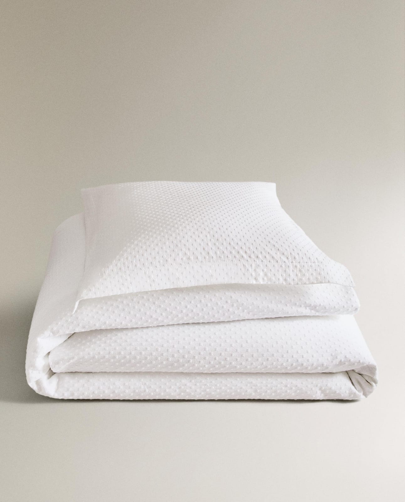 Покрывало ZARA HOME в горошек BIAŁY 270 x 280 cm