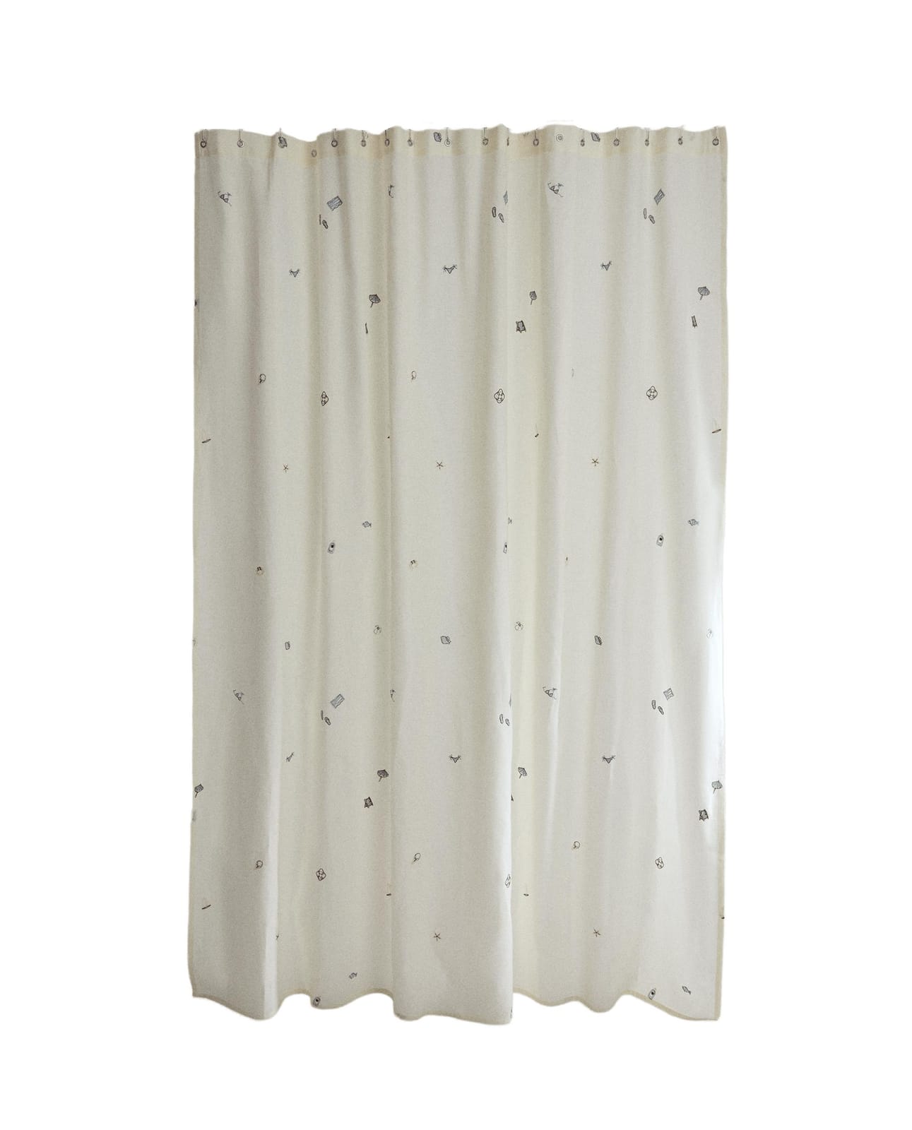 ZARA HOME Штора для ванной с вышивкой ракурс 5