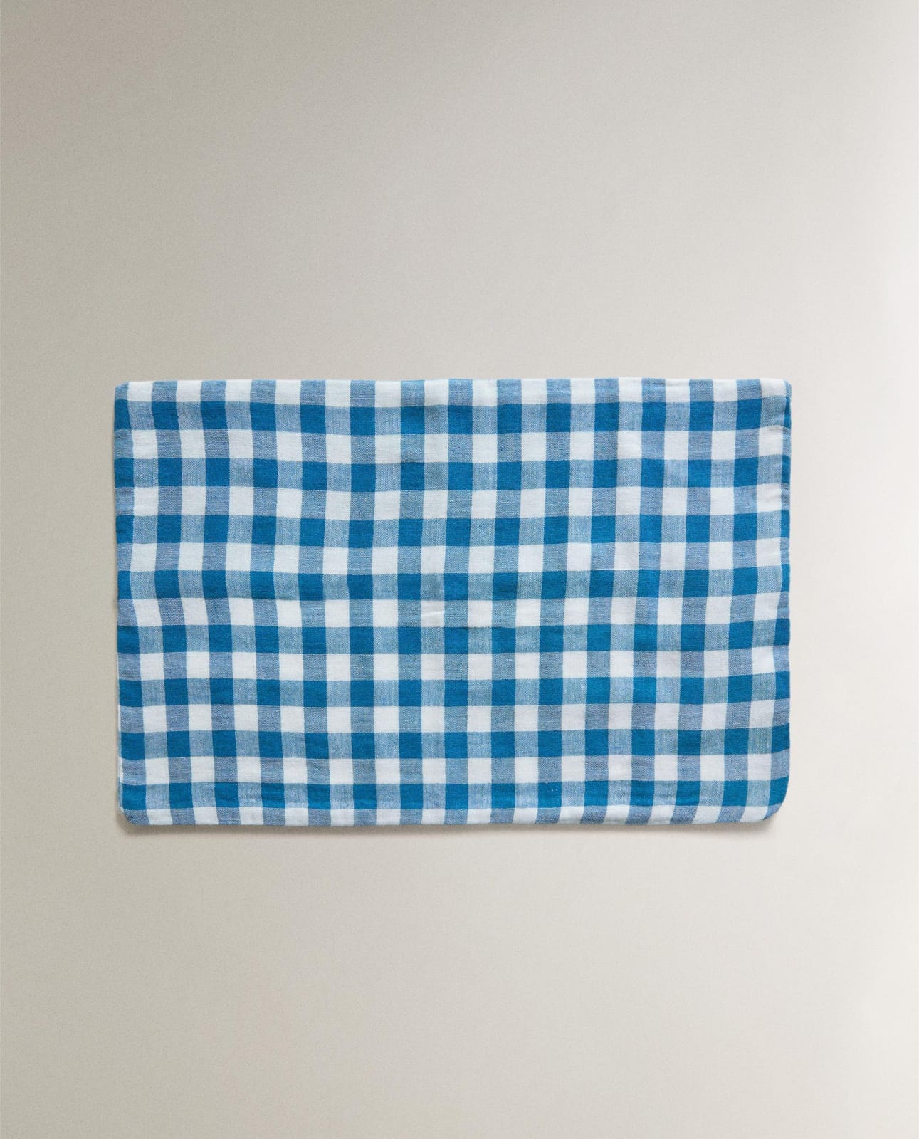 ZARA HOME КОМПЛЕКТ ПОСТЕЛЬНОГО БЕЛЬЯ ДЛЯ КРОВАТКИ В КЛЕТКУ ракурс 5