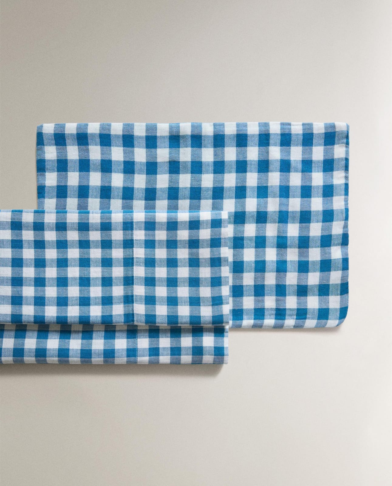 Комплект постельного белья ZARA HOME КОМПЛЕТ ПОСТЕЛЬНОГО БЕЛЬЯ ДЛЯ КРОВАТКИ В КЛЕТКУ NIEBIESKI 75 x 100 cm