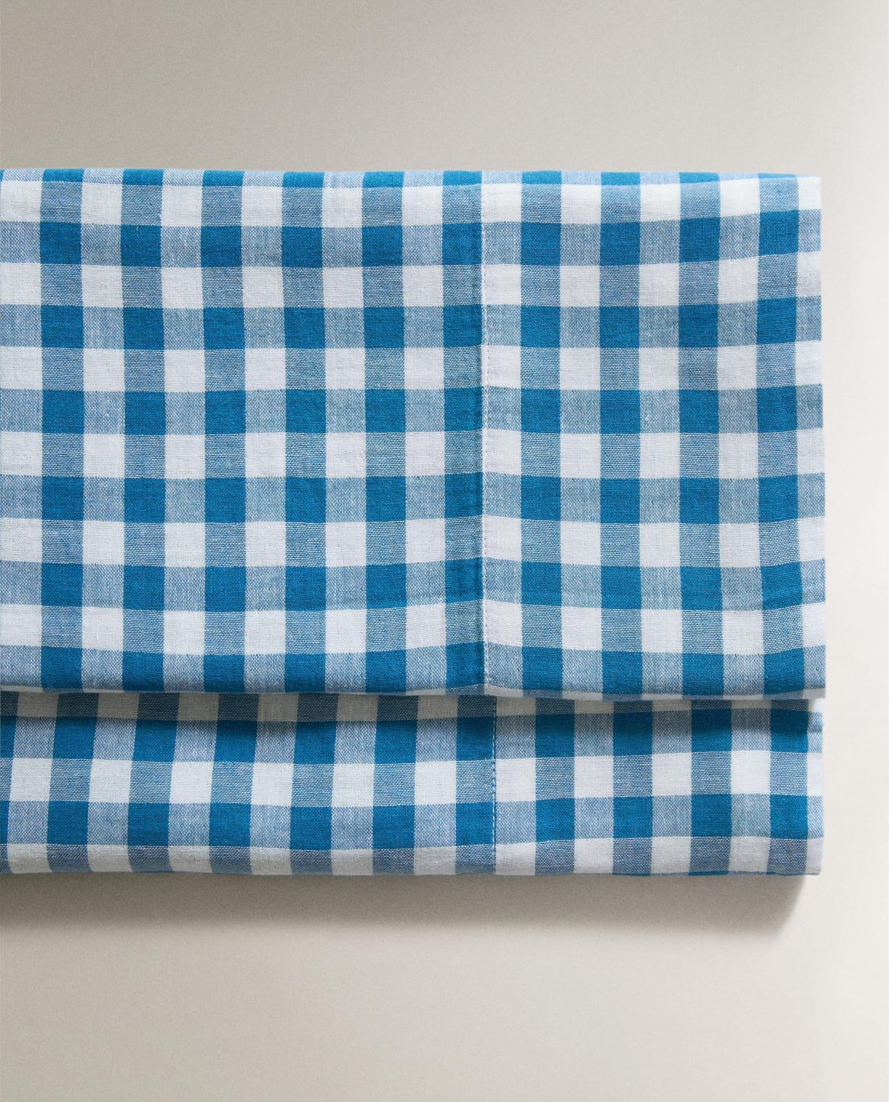 ZARA HOME КОМПЛЕКТ ПОСТЕЛЬНОГО БЕЛЬЯ ДЛЯ КРОВАТКИ В КЛЕТКУ ракурс 4