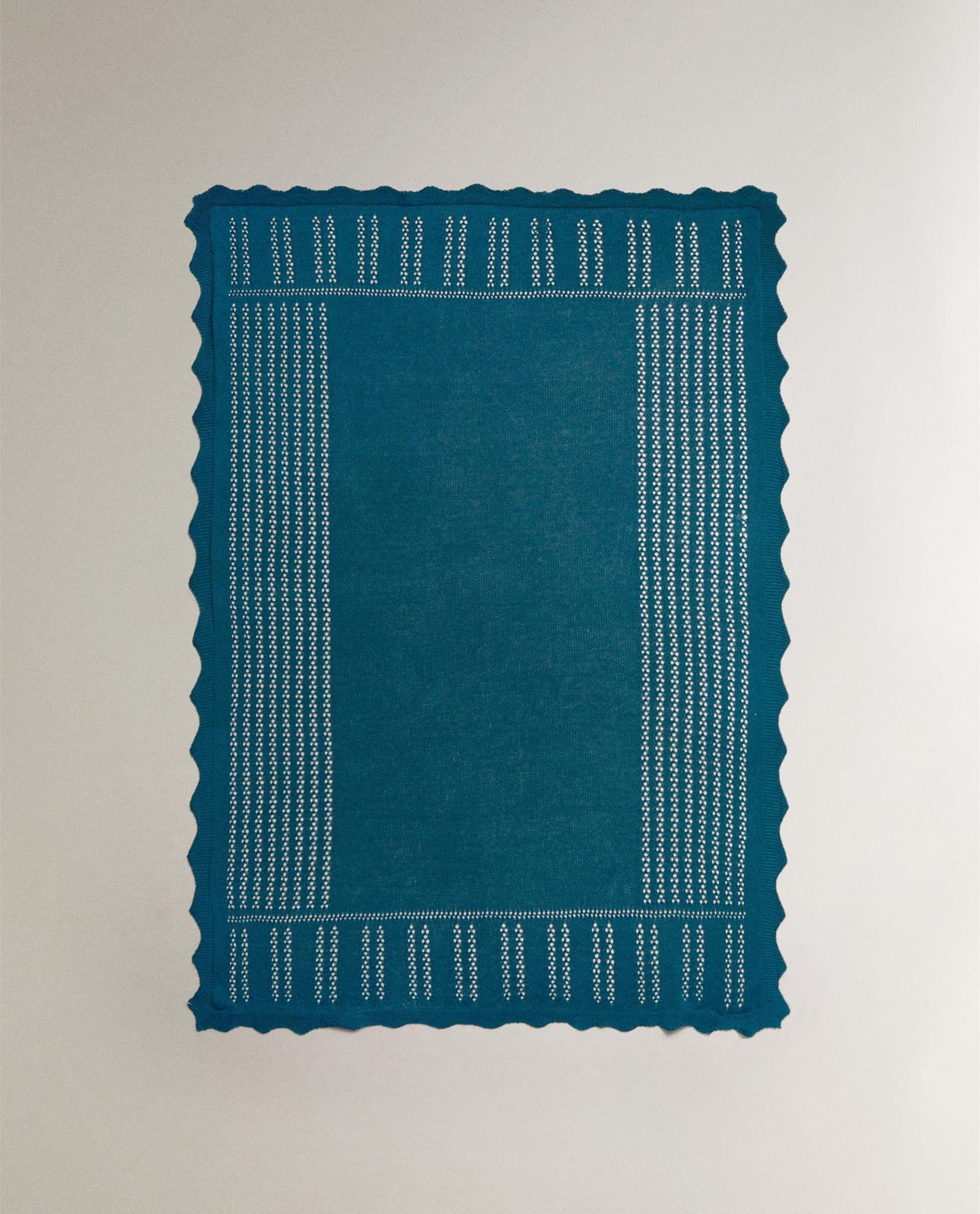 Плед ZARA HOME ВЯЗАНОЕ ОДЕЯЛО ДЛЯ МЛАДЕНЦЕВ NIEBIESKI 70 x 100 см