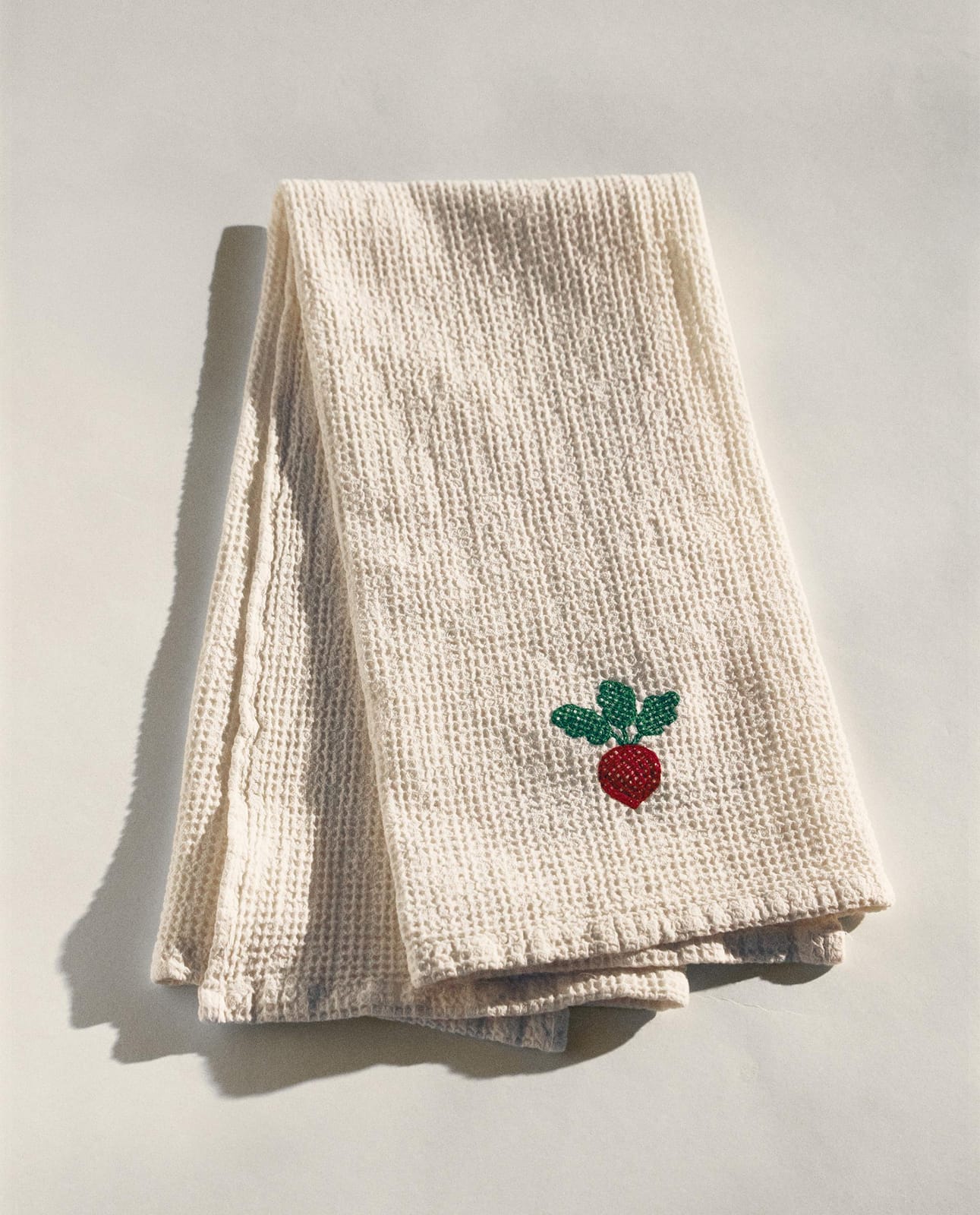 ZARA HOME КУХОННАЯ ТРЯПКА С ГОФРИРОВАННОЙ ФАКТУРОЙ ракурс 7