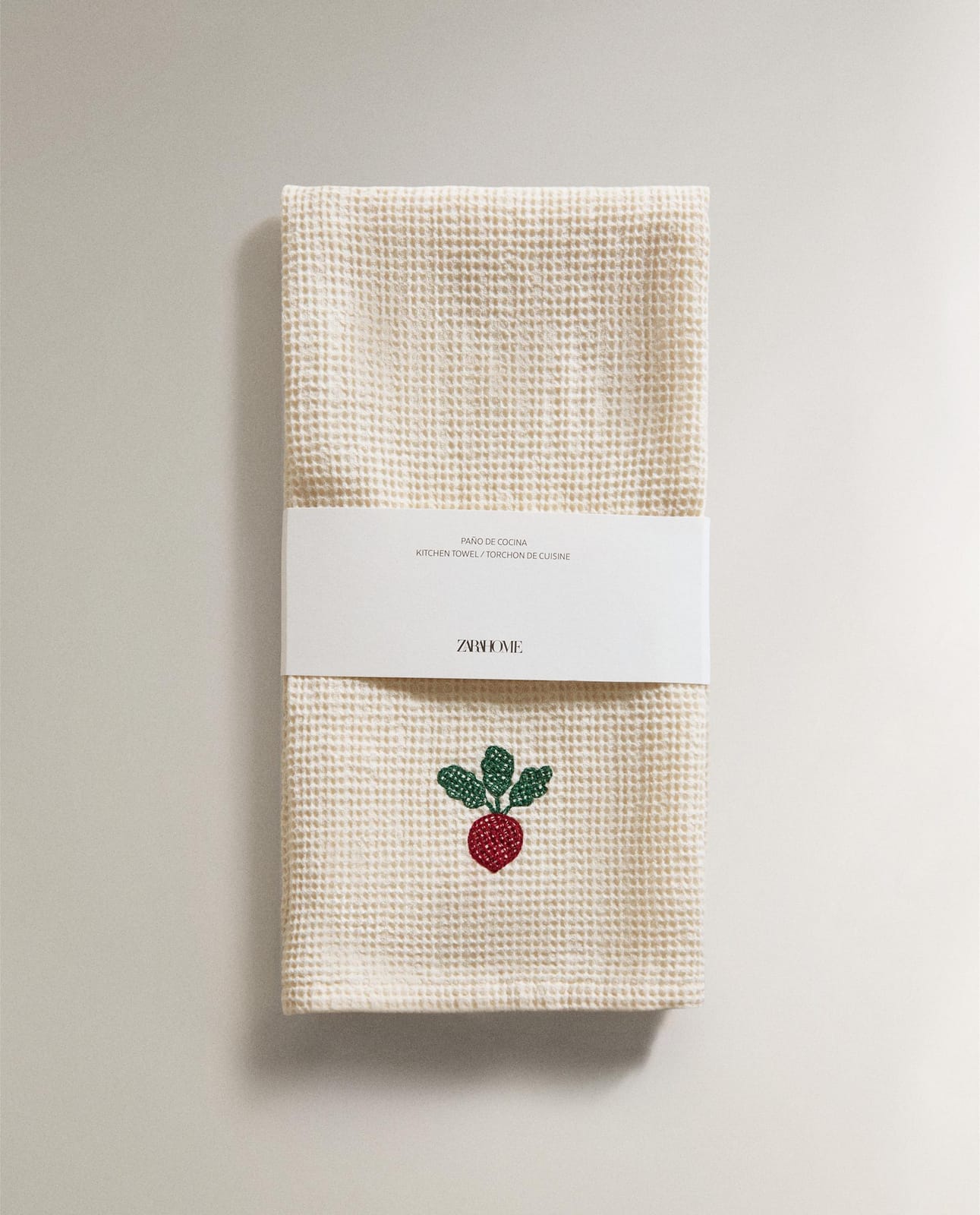 ZARA HOME КУХОННАЯ ТРЯПКА С ГОФРИРОВАННОЙ ФАКТУРОЙ ракурс 5