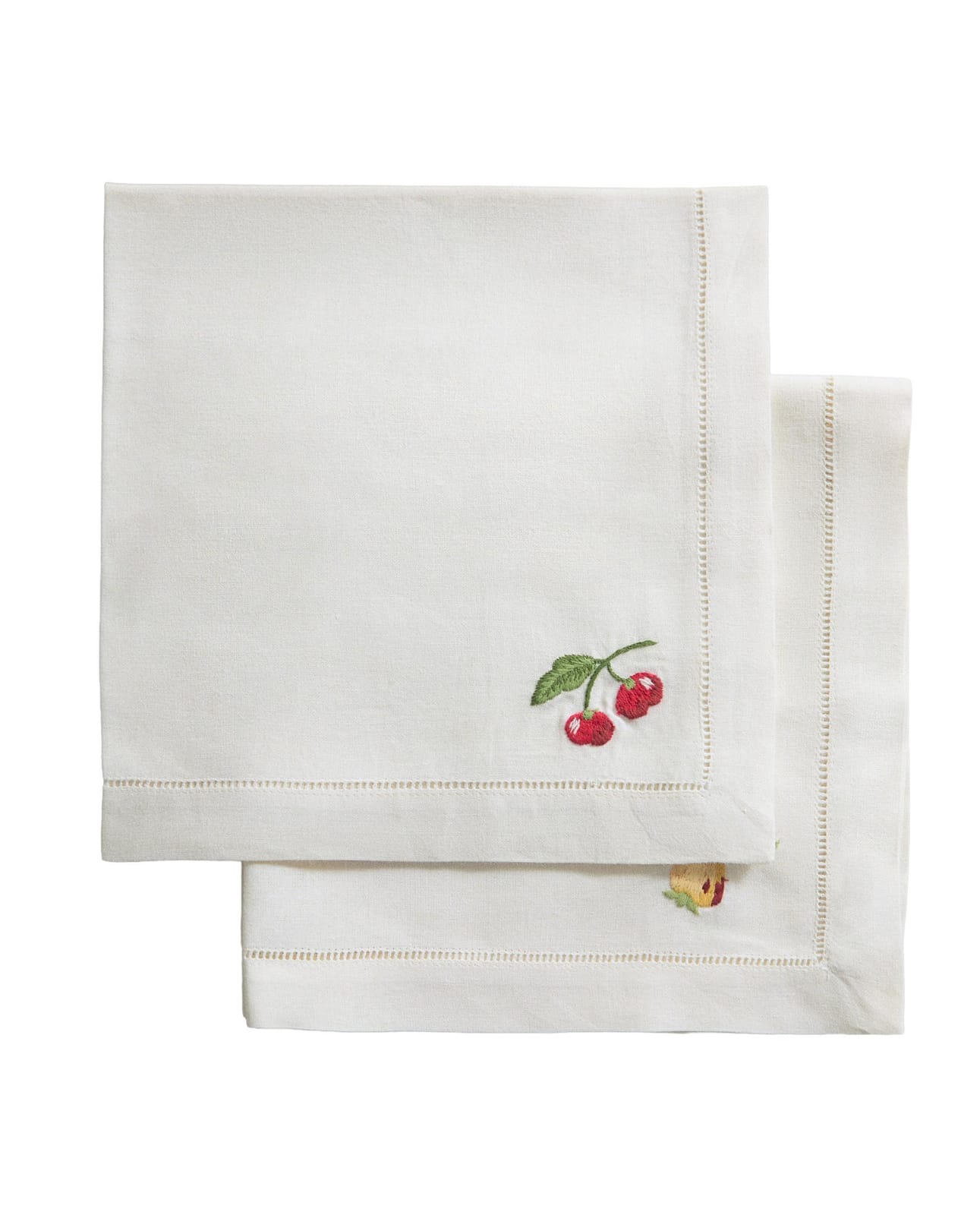 ZARA HOME САЛФЕТКИ С ВЫШИВКОЙ ФРУКТОВ (КОМПЛЕКТ 2 ШТ.) ракурс 3