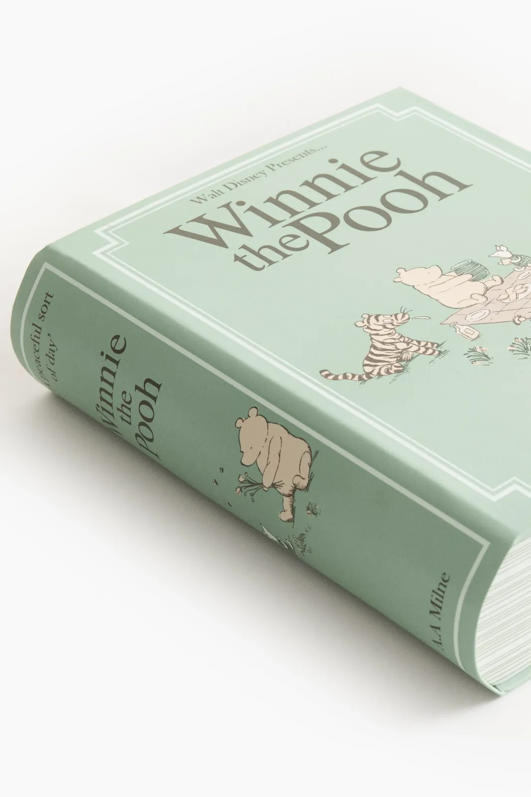 Коробка для хранения H&M - в форме книги Винни-Пух (Winnie the Pooh Disney), размер 20х6.3х24 см, цвет светло-зеленый - 1332679001 ракурс 4