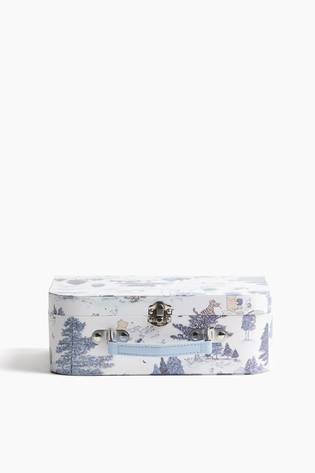 Картонный чемодан H&M - с персонажами из Винни-Пуха (Winnie the Pooh Disney), размер 25х8.5х17.5 см, цвет светло-голубой - 1332671002 ракурс 4