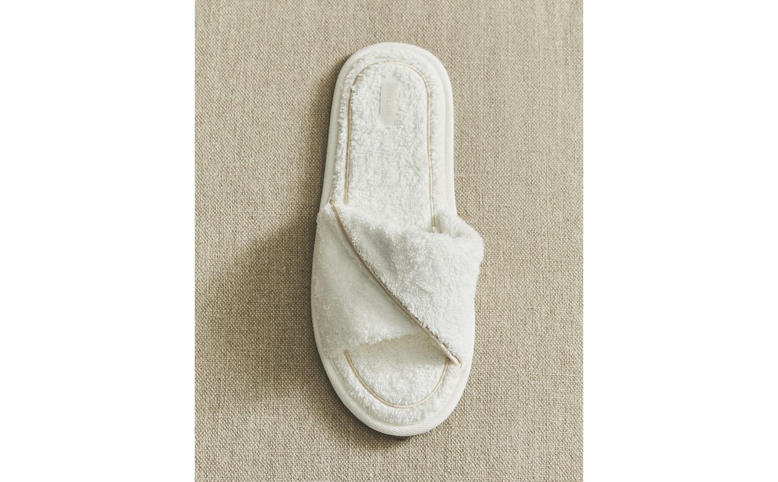 ZARA HOME ТАПОЧКИ ИЗ МАХРОВОЙ ТКАНИ С КОНТРАСТНОЙ ОТДЕЛКОЙ ракурс 8