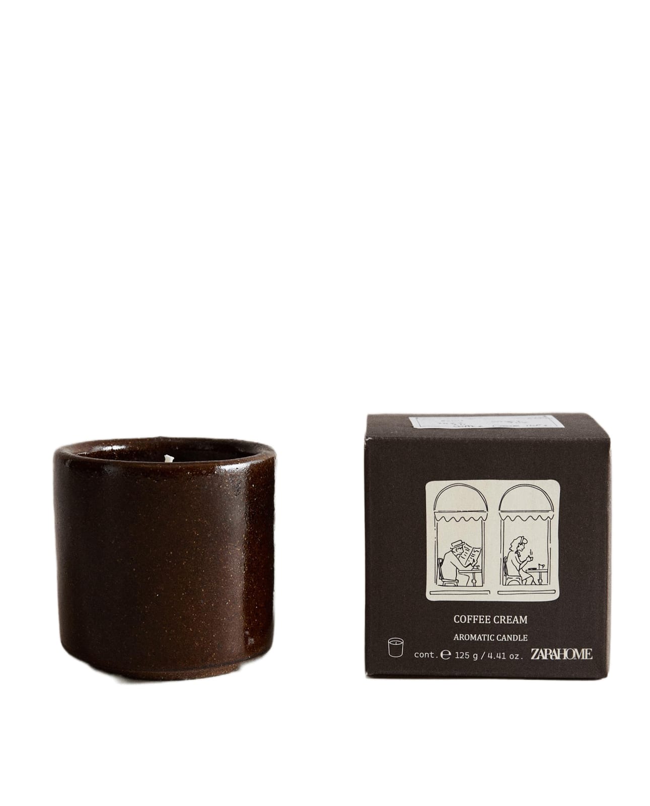 ZARA HOME (125 Г) АРОМАТИЧЕСКАЯ СВЕЧА COFFEE CREAM ракурс 2