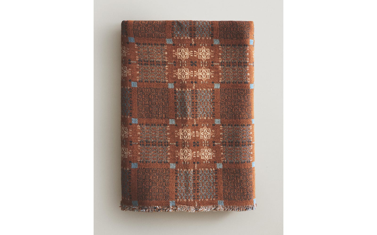 ZARA HOME Плед с геометрическим узором ракурс 8