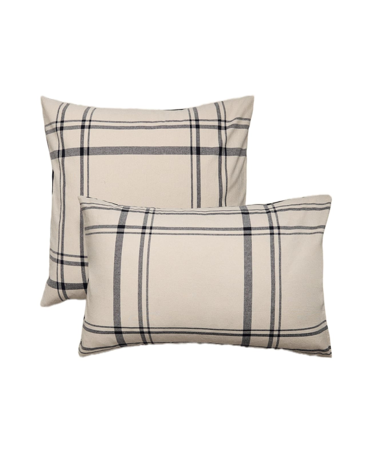 ZARA HOME ДВУСТОРОННЯЯ НАВОЛОЧКА НА ПОДУШКУ В КЛЕТКУ ракурс 3