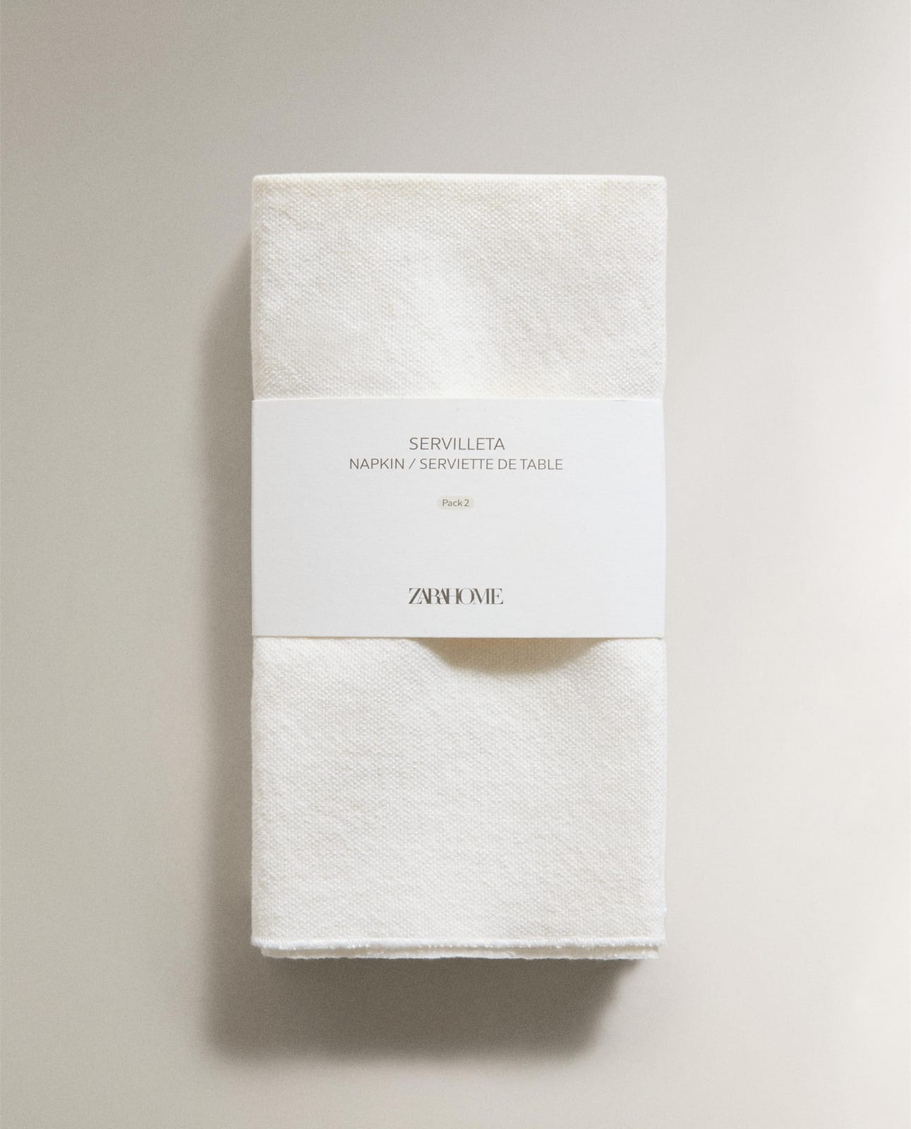ZARA HOME САЛФЕТКИ ИЗ ТОЛСТОГО ХЛОПКА (КОМПЛЕКТ 2 ШТ.) ракурс 7