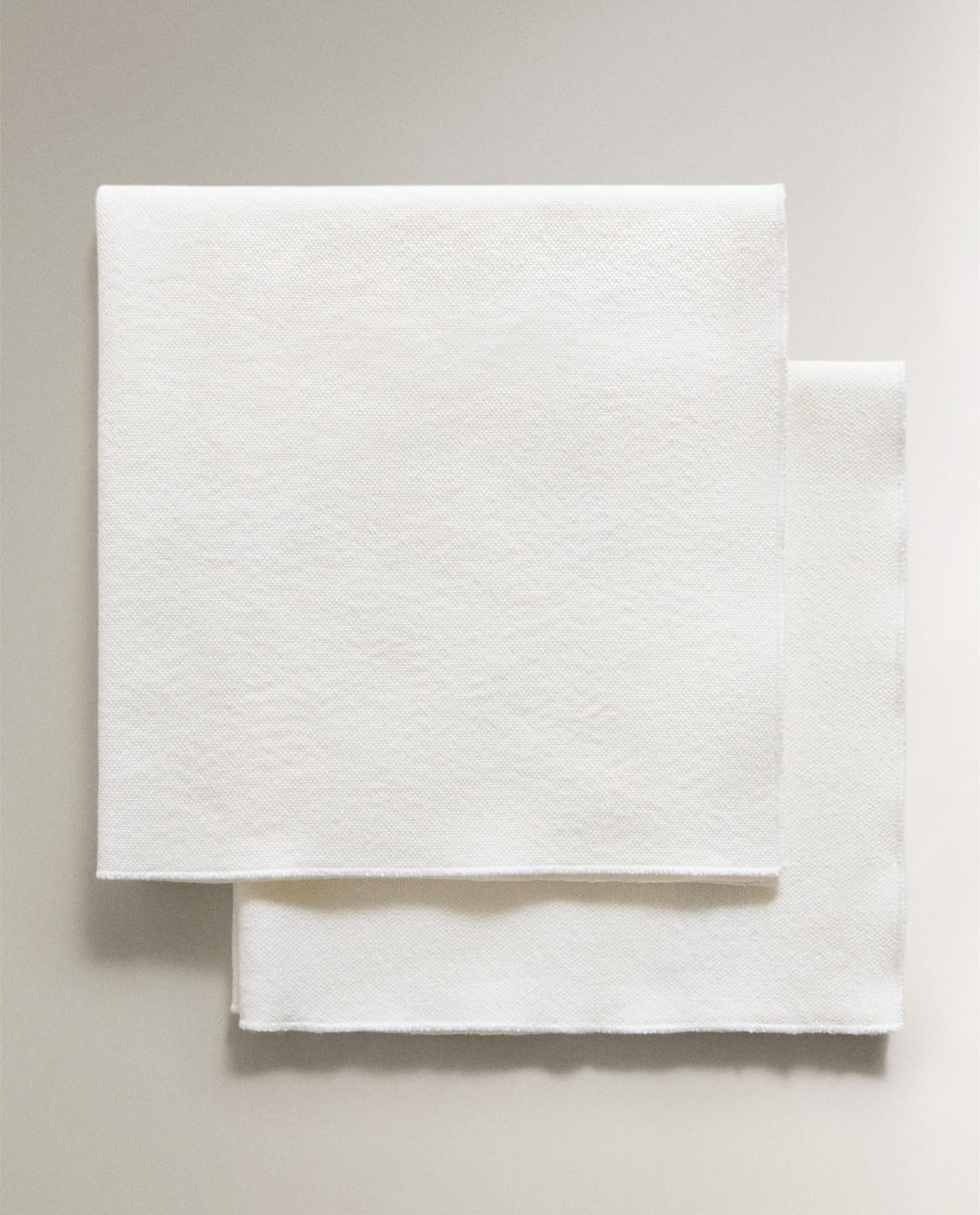 Салфетка сервировочная ZARA HOME салфетки из толстого хлопка (комплект 2 шт.) BIAŁY 45 x 45 cm