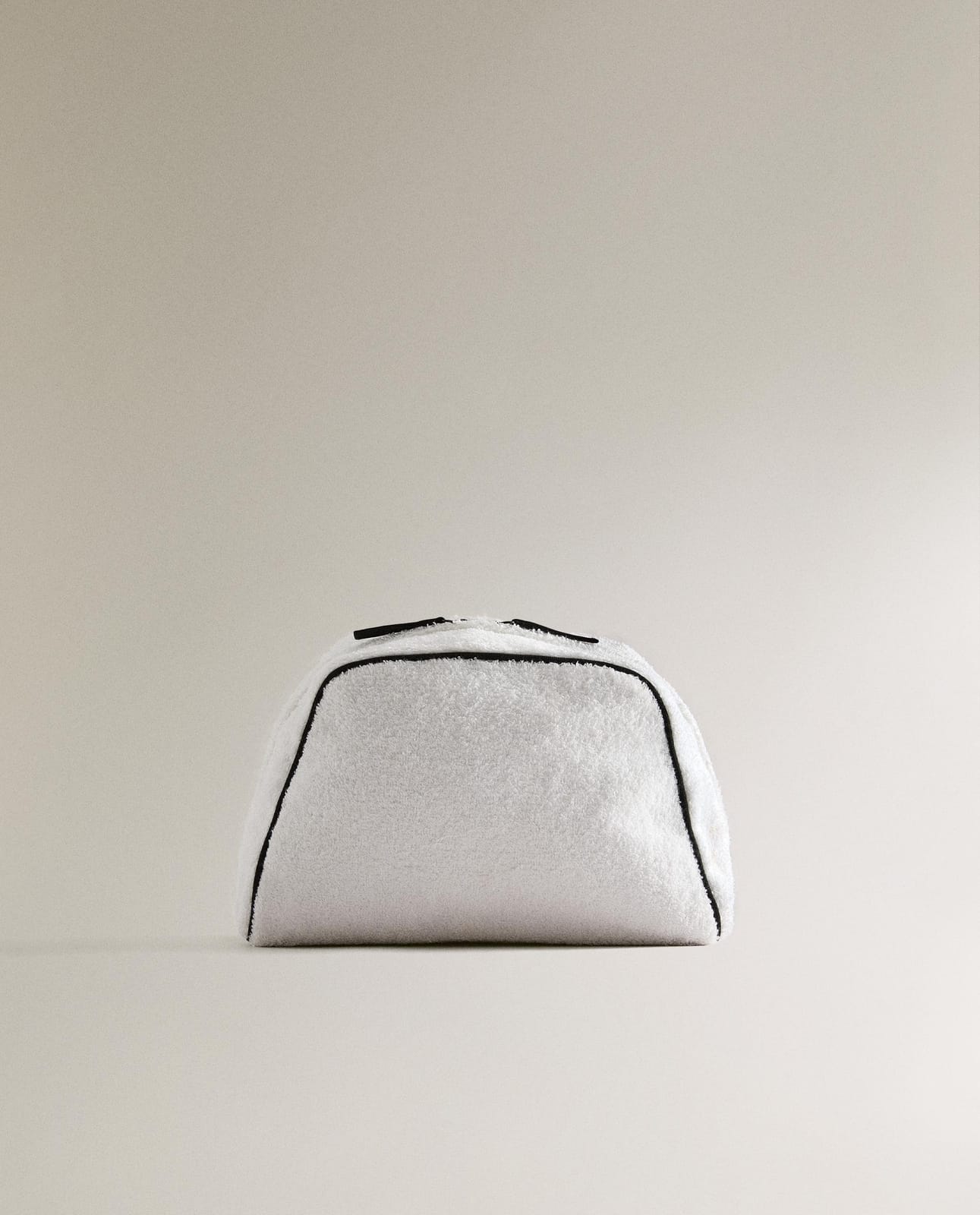 Тапочки ZARA HOME косметичка из полотенца с окантовкой BIAŁY 18.68 x 29.5 x 13.1 x 29.5 x 18.68 x 13.1 cm