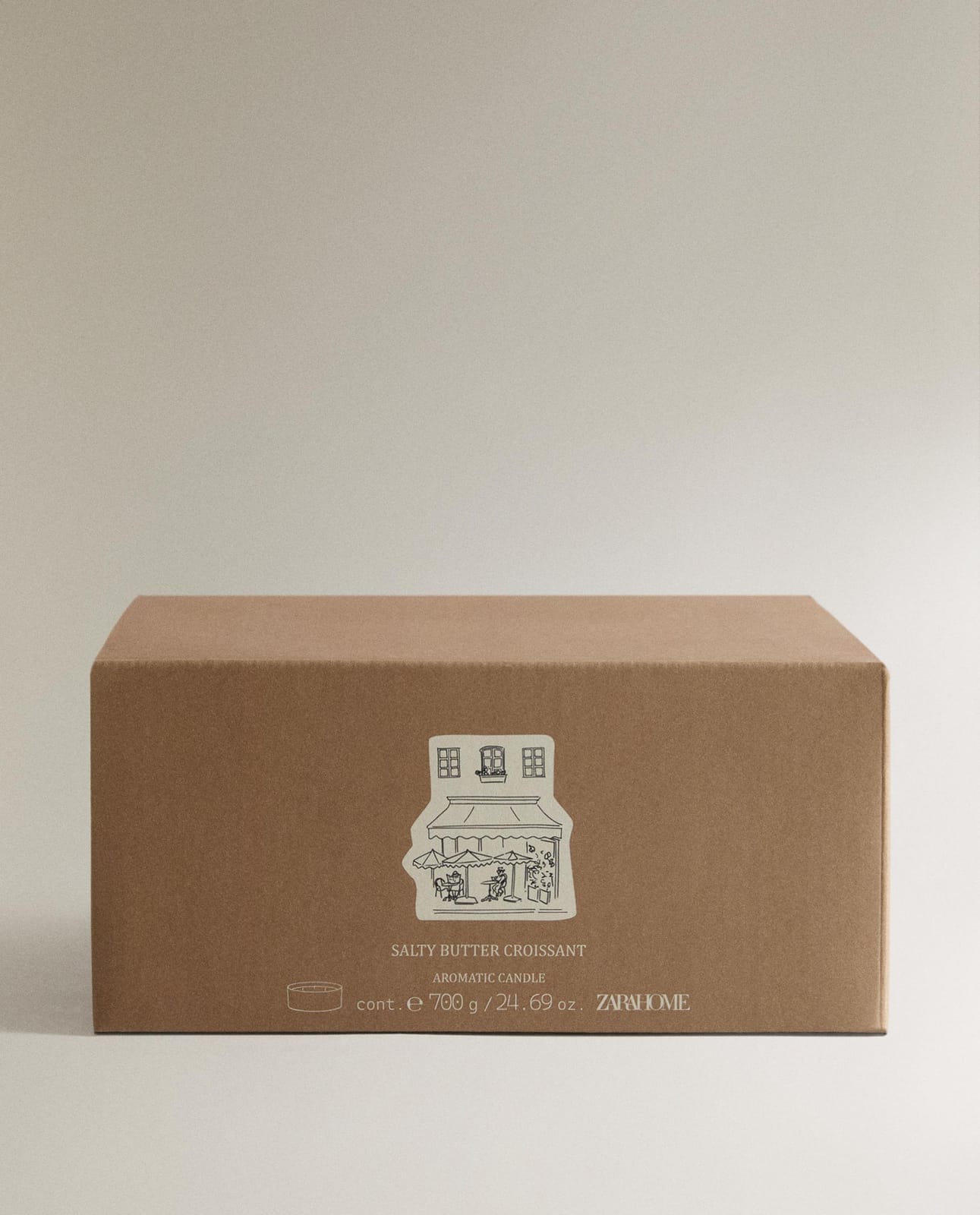 ZARA HOME (700 г) Ароматическая свеча SALTY BUTTER CROISSANT ракурс 6