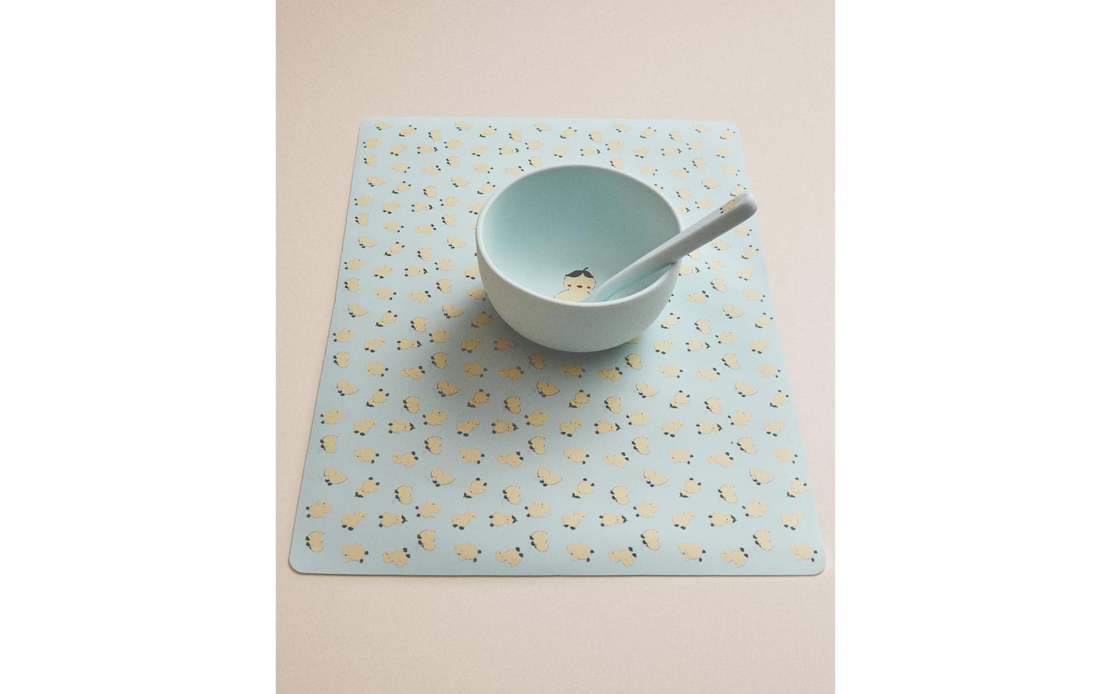 ZARA HOME ДЕТСКАЯ СИЛИКОНОВАЯ ПОДСТАВКА С ЦЫПЛЯТАМИ ракурс 7