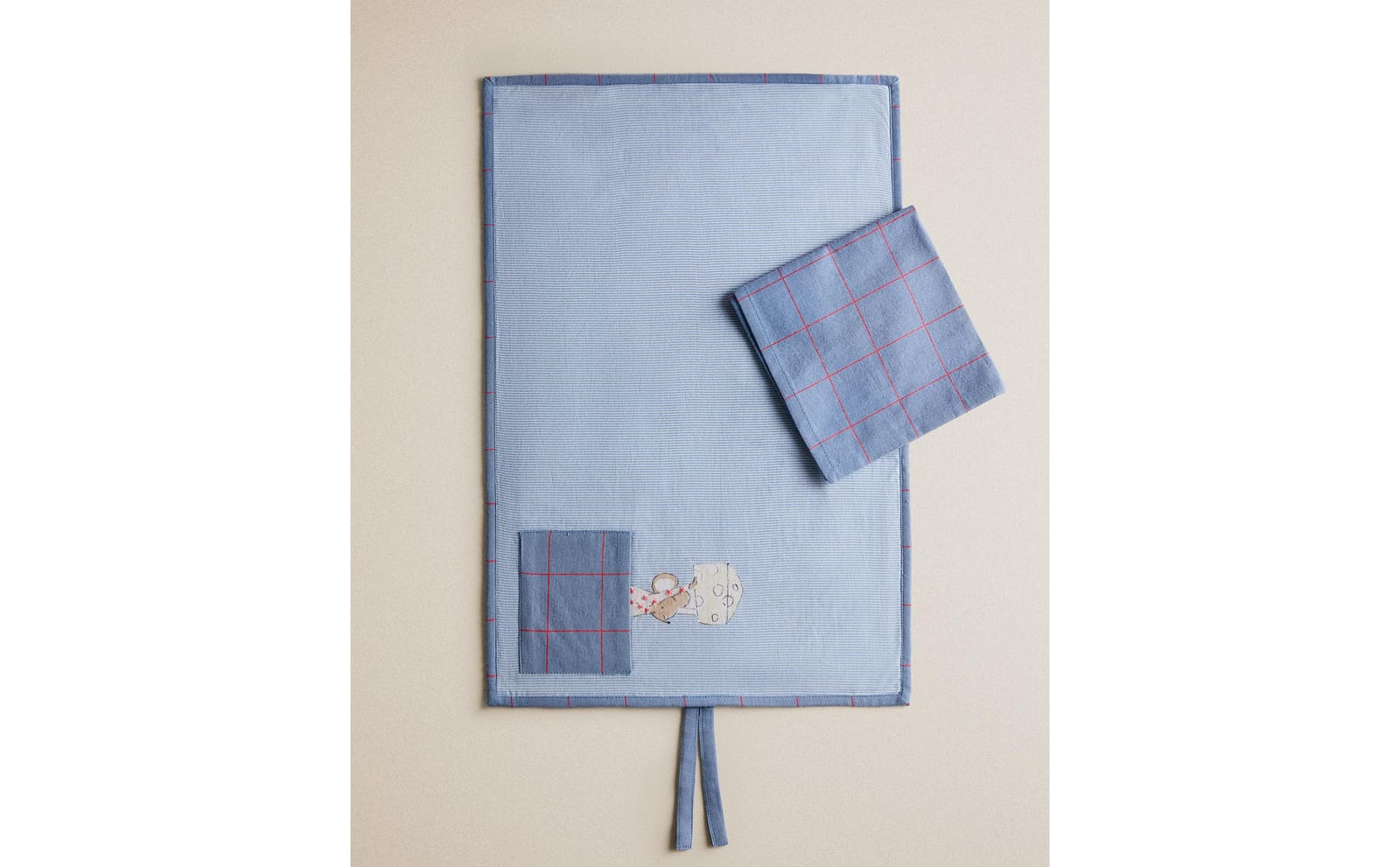 ZARA HOME ПОДСТАВКА ПОД ТАРЕЛКУ И САЛФЕТКА С МЫШКОЙ ракурс 6