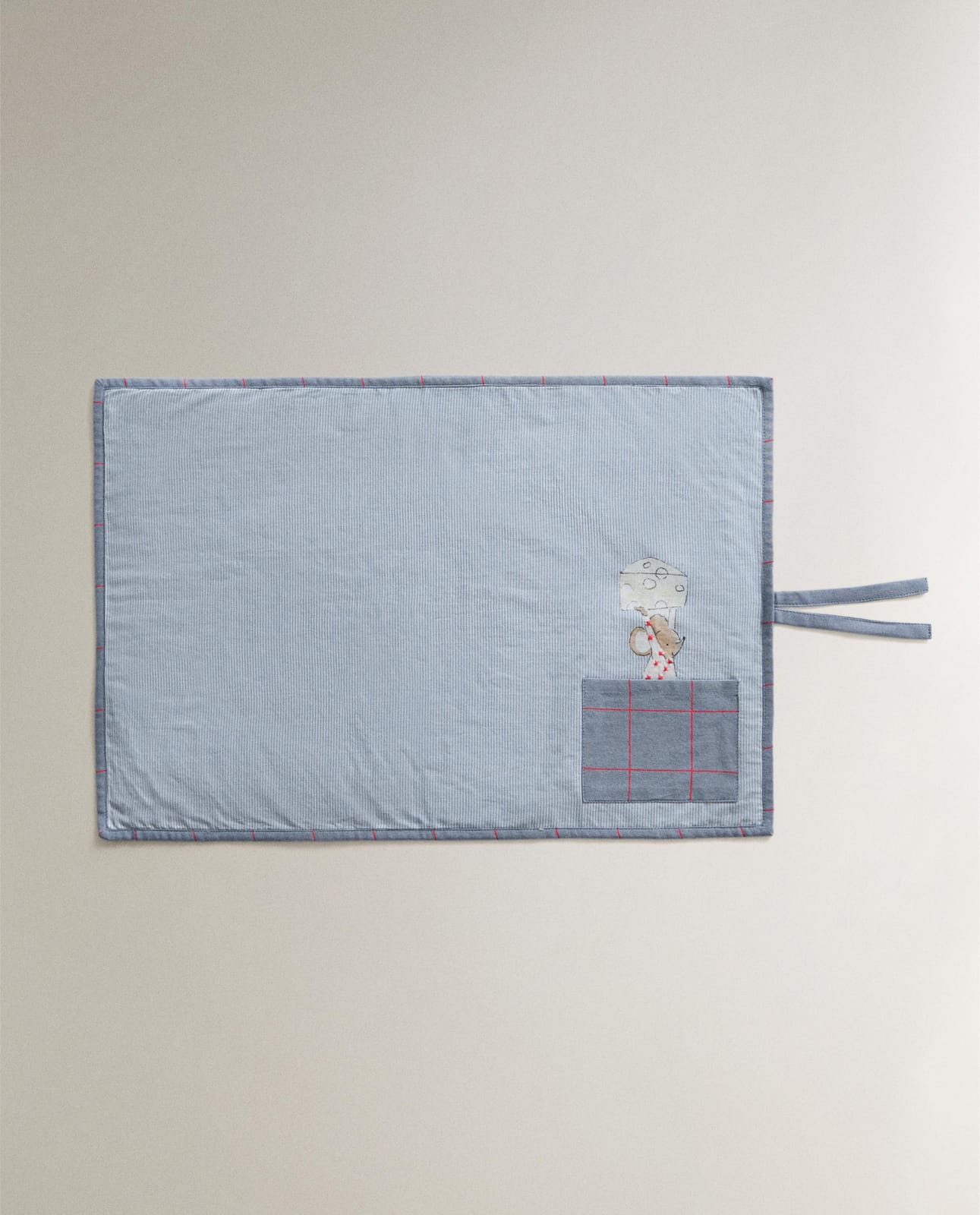 Салфетка сервировочная ZARA HOME ПОДСТАВКА ПОД ТАРЕЛКУ И САЛФЕТКА С МЫШКОЙ NIEBIESKI 35 x 40 cm