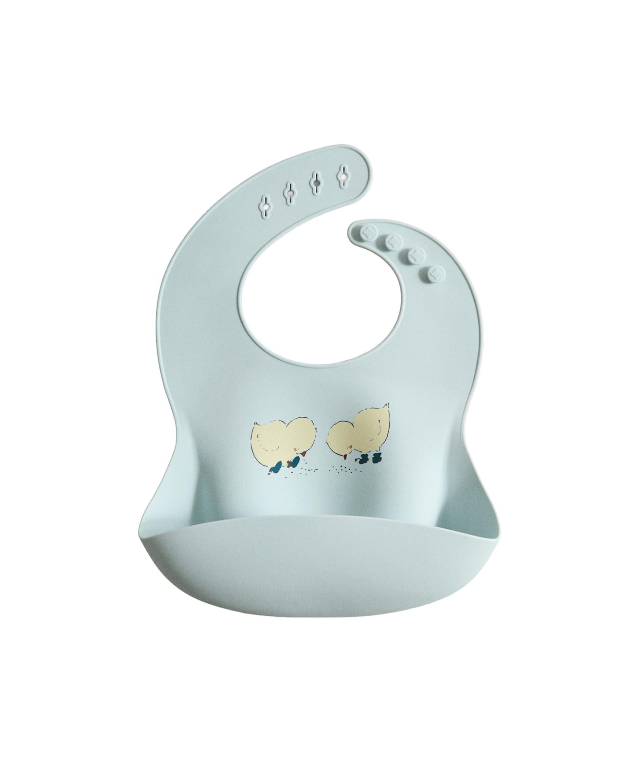 ZARA HOME СИЛИКОНОВЫЙ ДЕТСКИЙ НАГРУДНИК С ЦЫПЛЯТАМИ ракурс 5