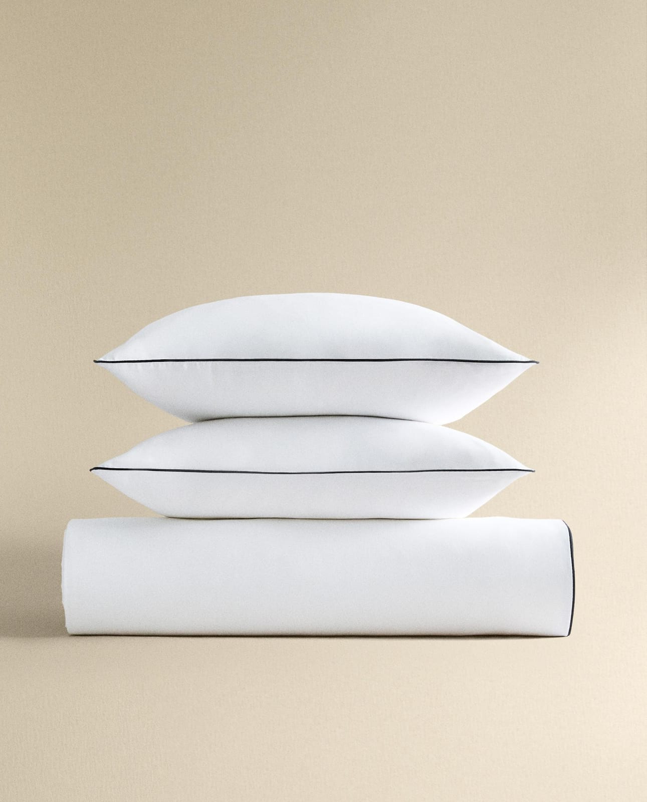 ZARA HOME САТИНОВАЯ НАВОЛОЧКА НА ОДЕЯЛО С ОБТАЧКОЙ ракурс 11