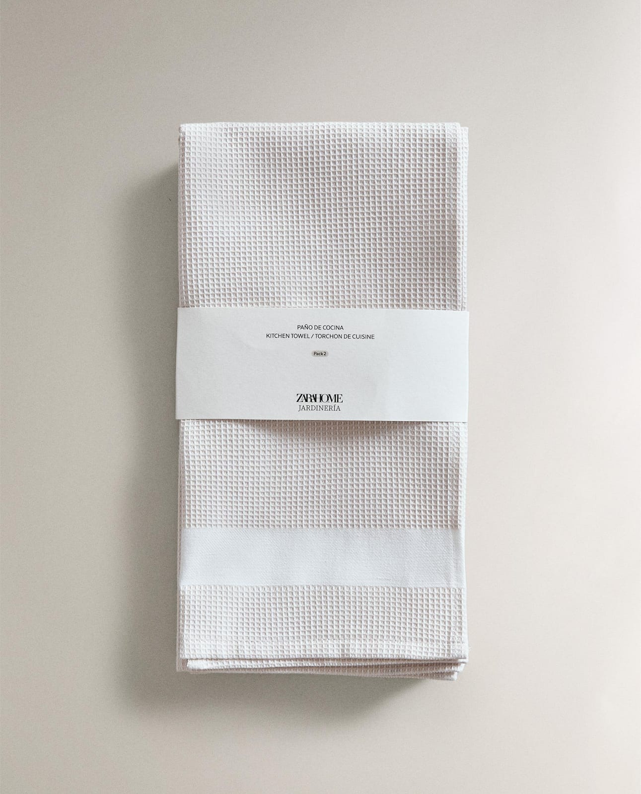 ZARA HOME НАБОР КУХОННЫХ ПОЛОТЕНЕЦ С ГОФРИРОВАННОЙ ФАКТУРОЙ (КОМПЛЕКТ 2 ШТ.) ракурс 7