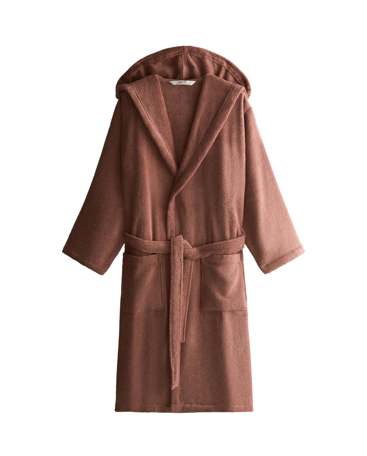 ZARA HOME Очень мягкий халат с капюшоном (380 G/M²) ракурс 4