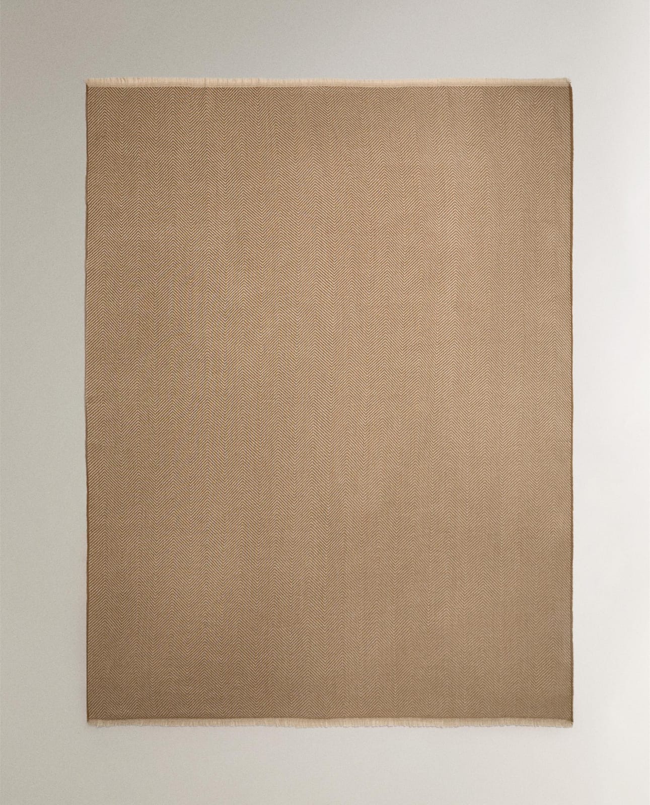 Плед ZARA HOME ПЛЕД В ЕЛОЧКУ PIASKOWY 140 x 190 cm