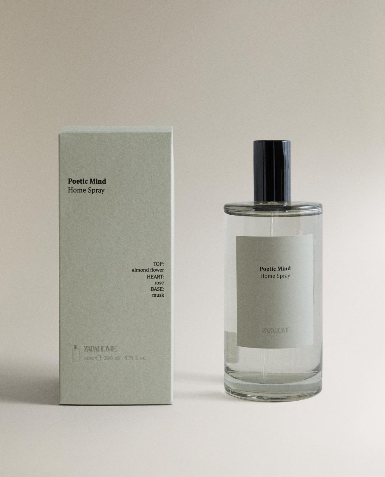 Ароматизатор для дома ZARA HOME (200 ML) СПРЕЙ ДЛЯ ПОМЕЩЕНИЙ POETIC MIND RÓŻOWY 15 x 6 x 6 cm