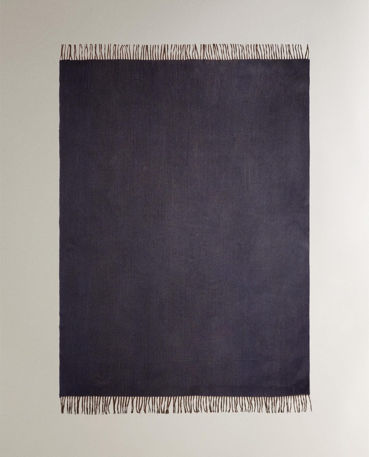 Плед ZARA HOME ПЛЕД В ПОЛОСКУ С БАХРОМОЙ NIEBIESKI 140 x 190 cm