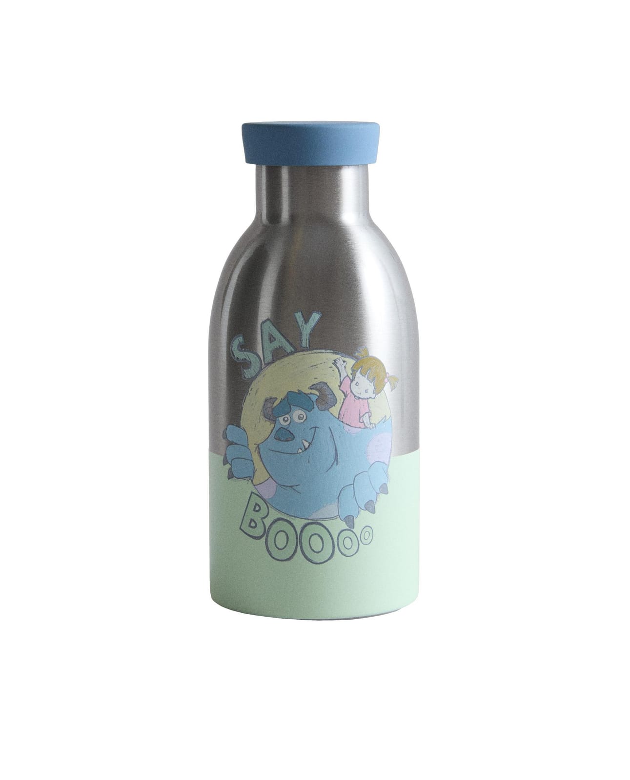 ZARA HOME СТАЛЬНАЯ БУТЫЛКА ДЛЯ ДЕТЕЙ КОРПОРАЦИЯ МОНСТРОВ ©DISNEY/PIXAR ракурс 3