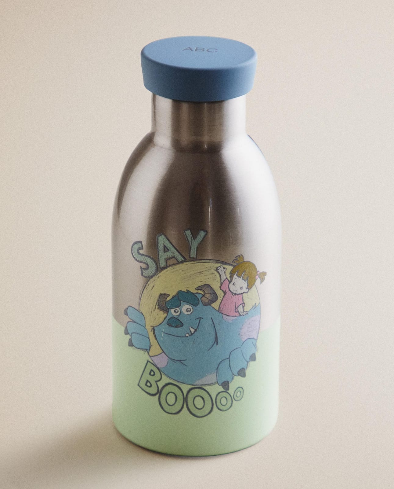 ZARA HOME СТАЛЬНАЯ БУТЫЛКА ДЛЯ ДЕТЕЙ КОРПОРАЦИЯ МОНСТРОВ ©DISNEY/PIXAR ракурс 7