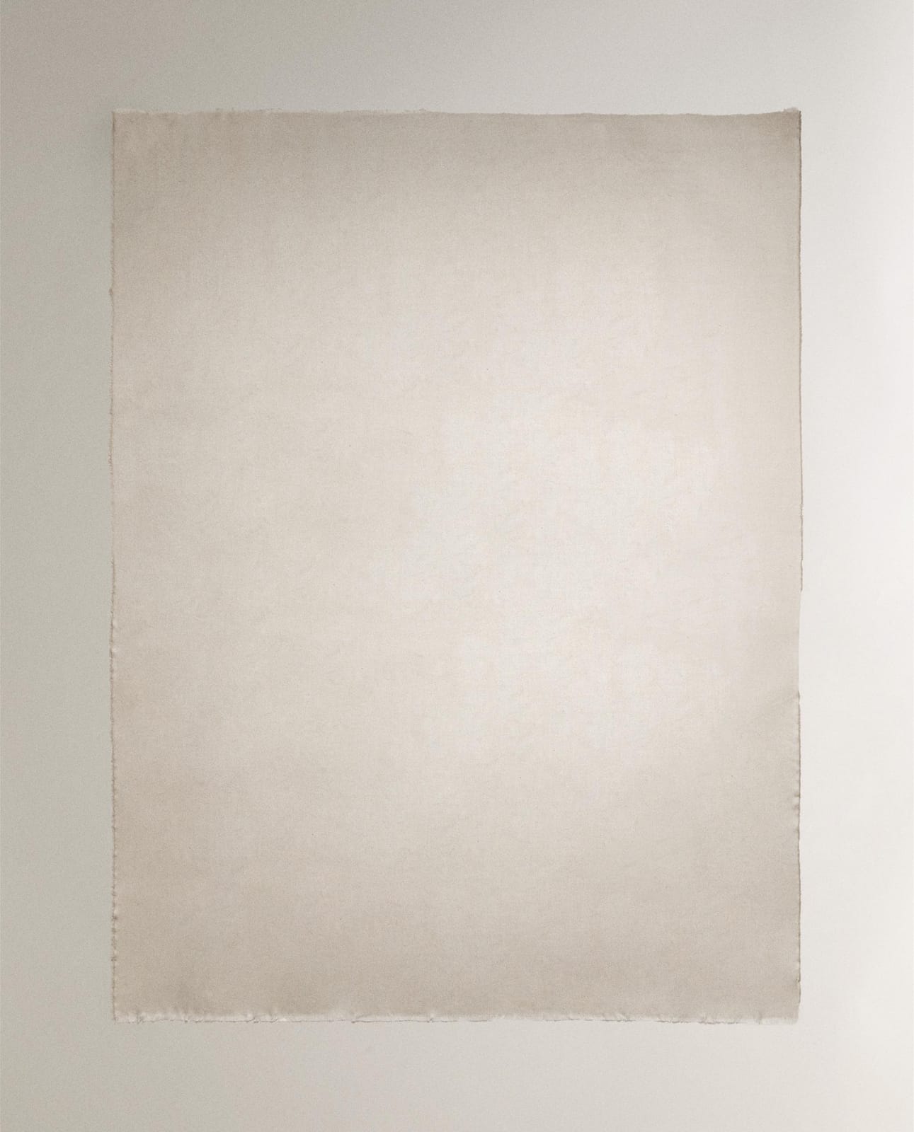 Плед ZARA HOME ЛЕГКИЙ ПЛЕД С БАХРОМОЙ ECRU 180 x 240 cm