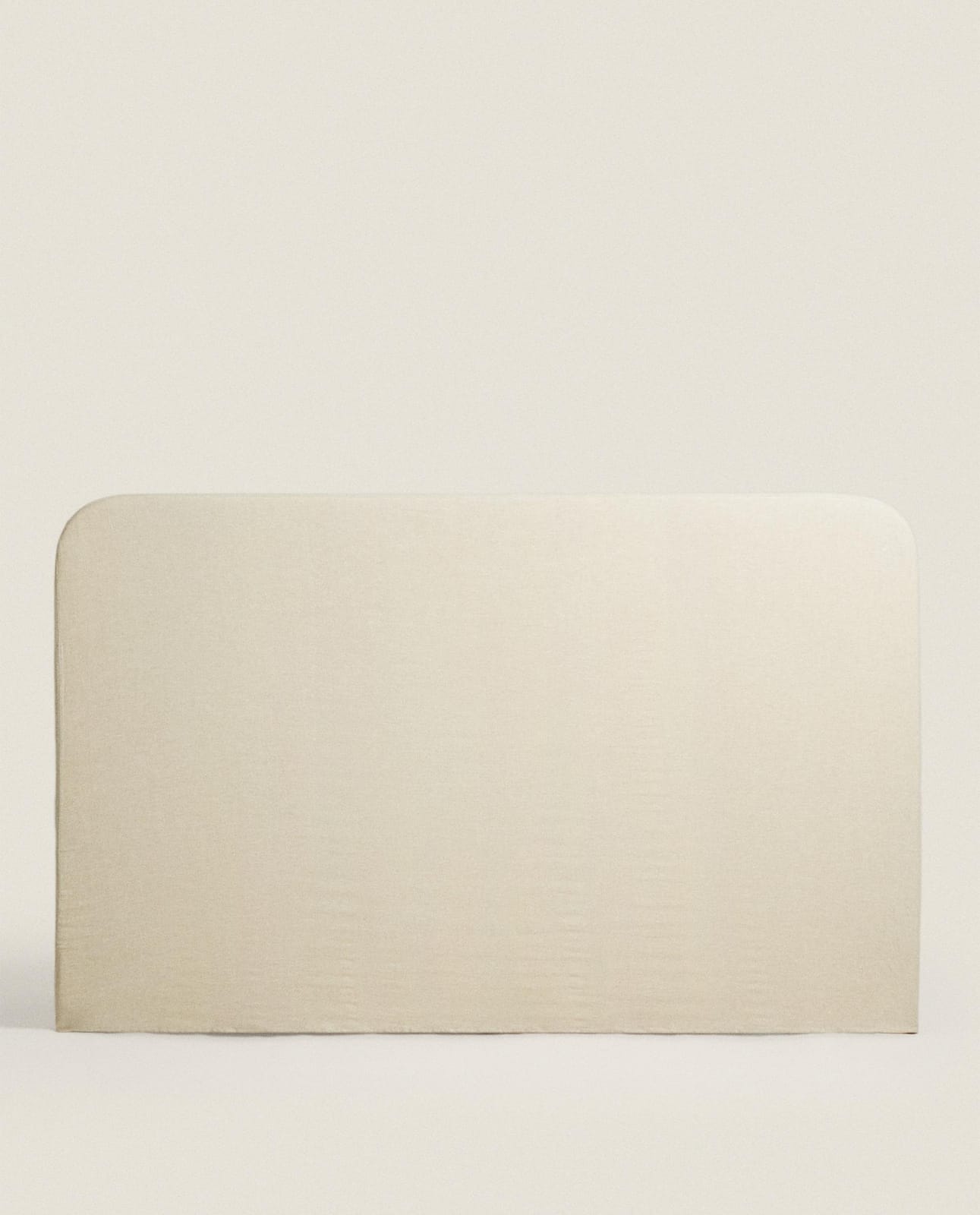 Стеллаж ZARA HOME ЗАКРУГЛЕННОЕ ИЗГОЛОВЬЕ С ЧЕХЛОМ ИЗ ЛЬНА JASNOBEŻOWY 110 x 180 x 7 cm