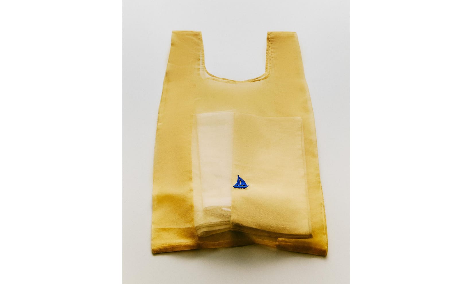 ZARA HOME СУМКА С ВЫШИТОЙ ЛОДКОЙ ракурс 8