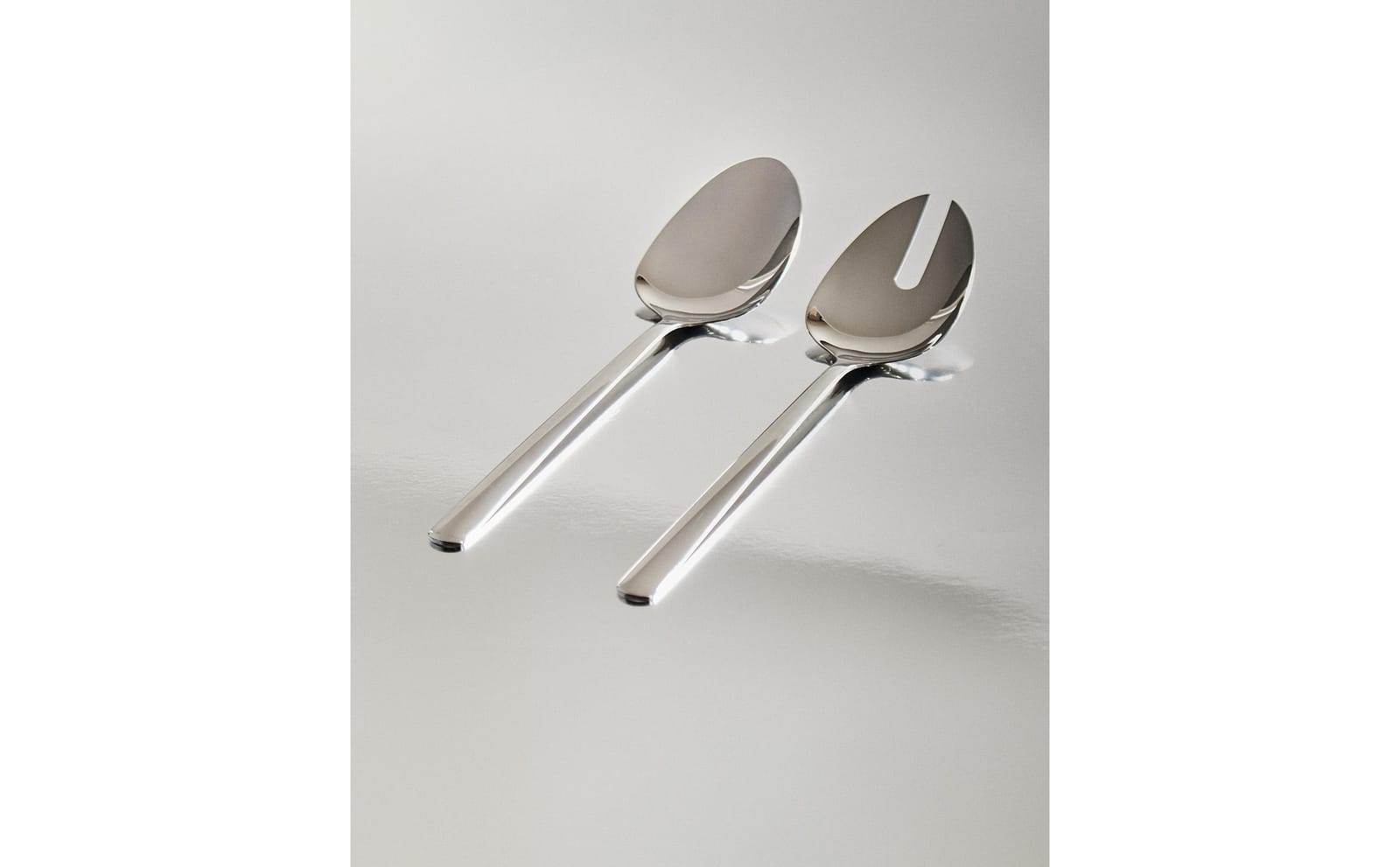 ZARA HOME КОМПЛЕКТ ПРИБОРОВ ДЛЯ САЛАТА ИЗ СТАЛИ С БЛЕСКОМ (2 ШТ.) ракурс 7