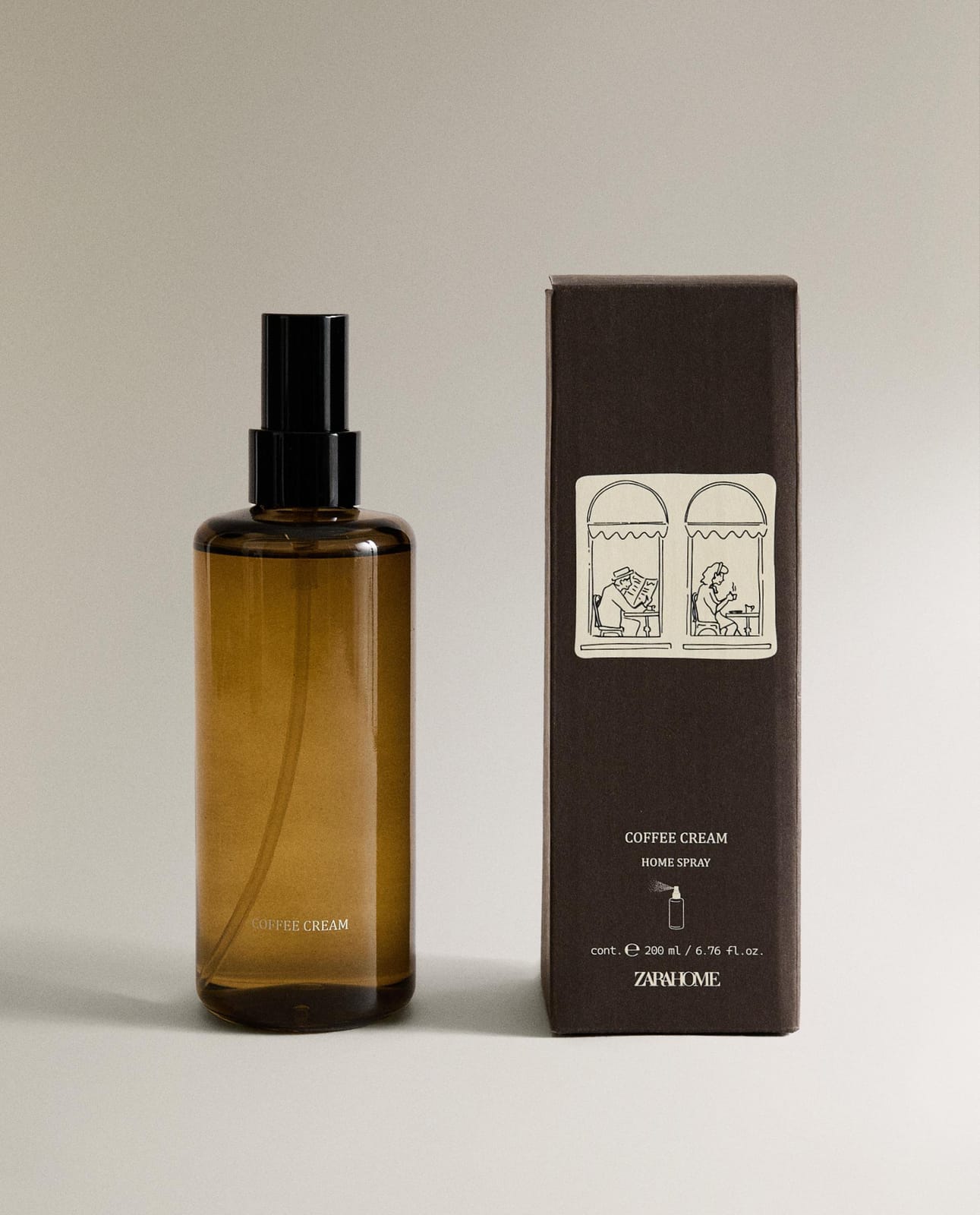 Ароматизатор для дома ZARA HOME (200 ML) СПРЕЙ ДЛЯ ПОМЕЩЕНИЙ COFFEE CREAM PIASKOWY 18 x 6 x 6 cm