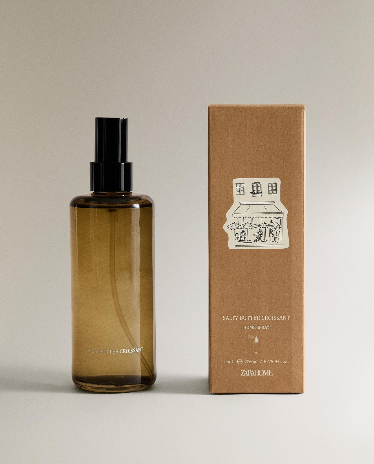 Ароматизатор для дома ZARA HOME (200 ML) ОСВЕЖИТЕЛЬ В СПРЕЕ SALTY BUTTER CROISSANT 4-947 18 x 6 x 6 cm