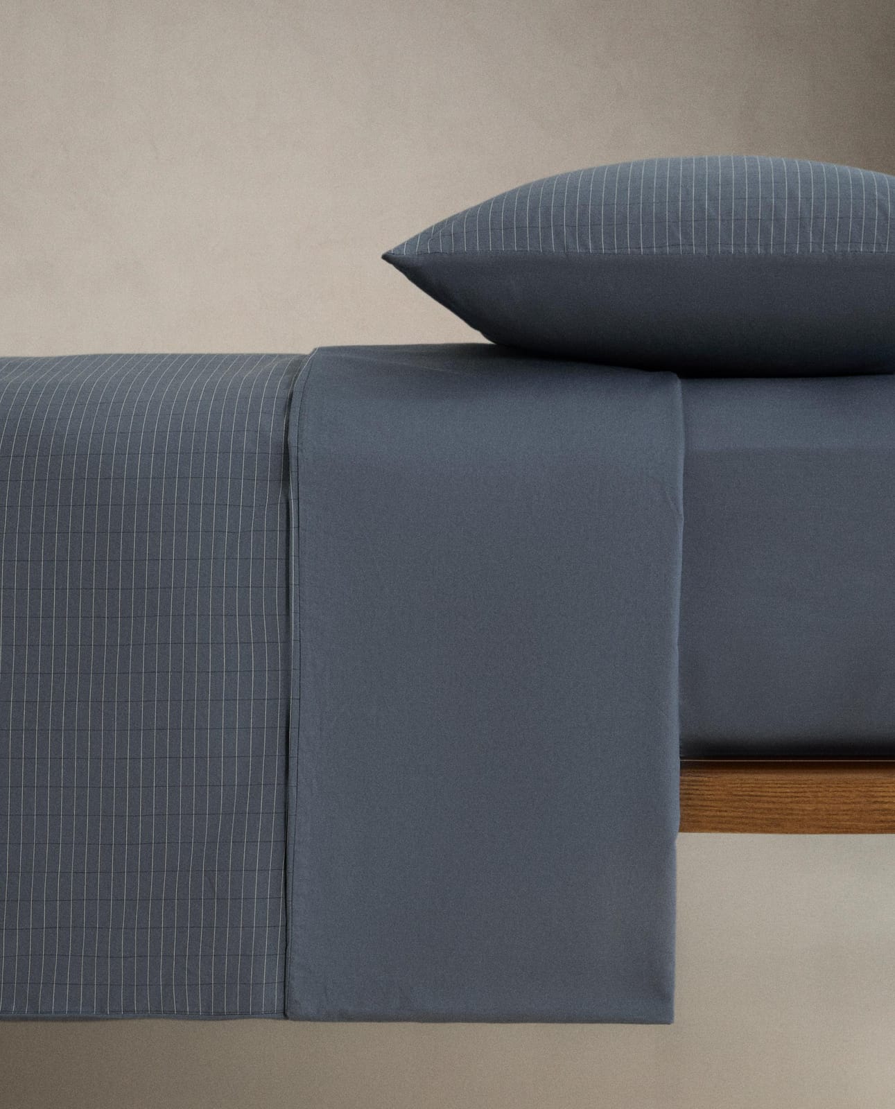 ZARA HOME Двусторонний хлопковый пододеяльник ракурс 4