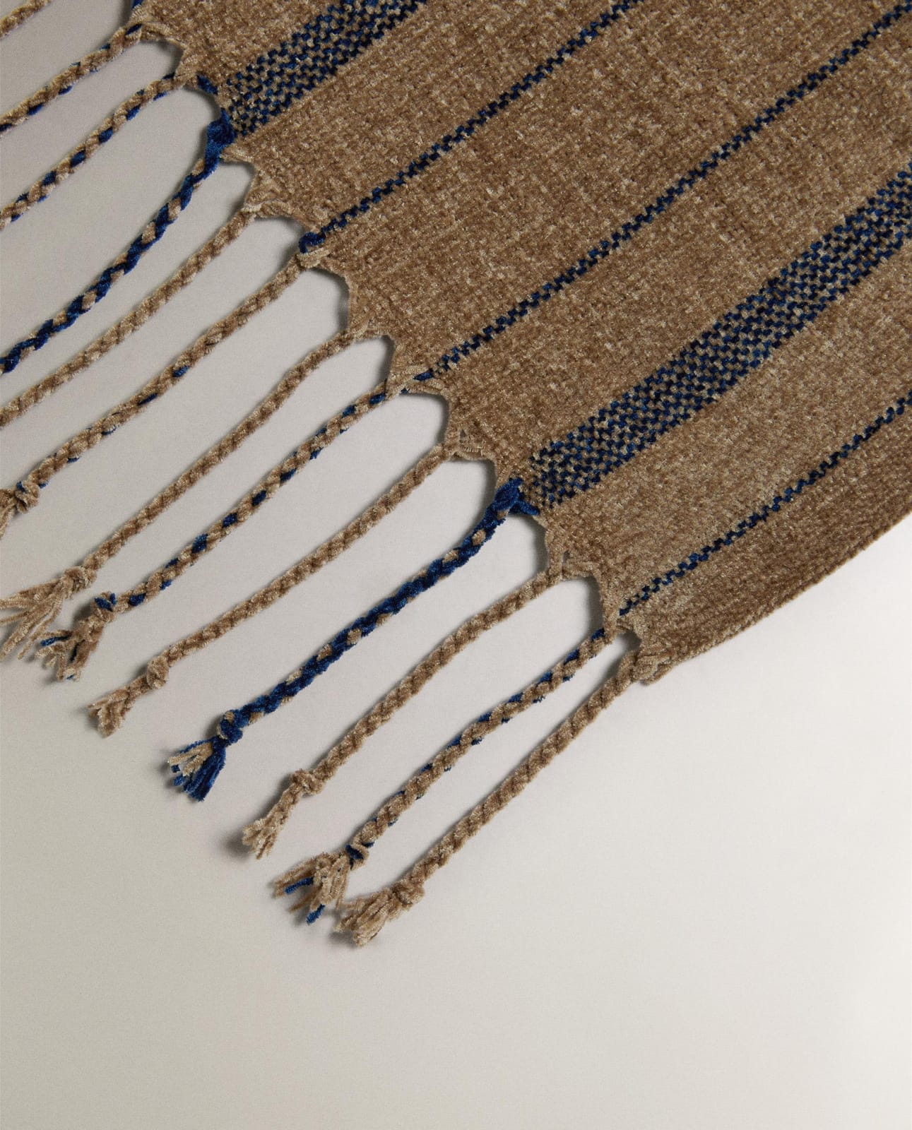 Плед ZARA HOME шенилловый в полоску WIELOKOLOROWY 140 x 190 cm