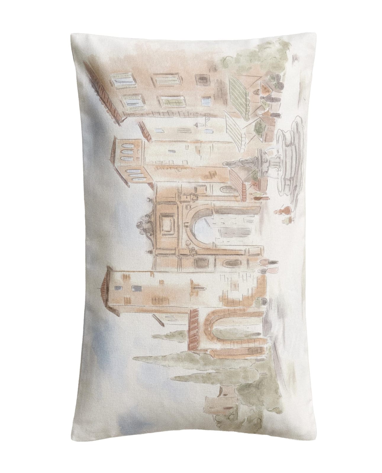 ZARA HOME Наволочка на подушку с пейзажем ракурс 4