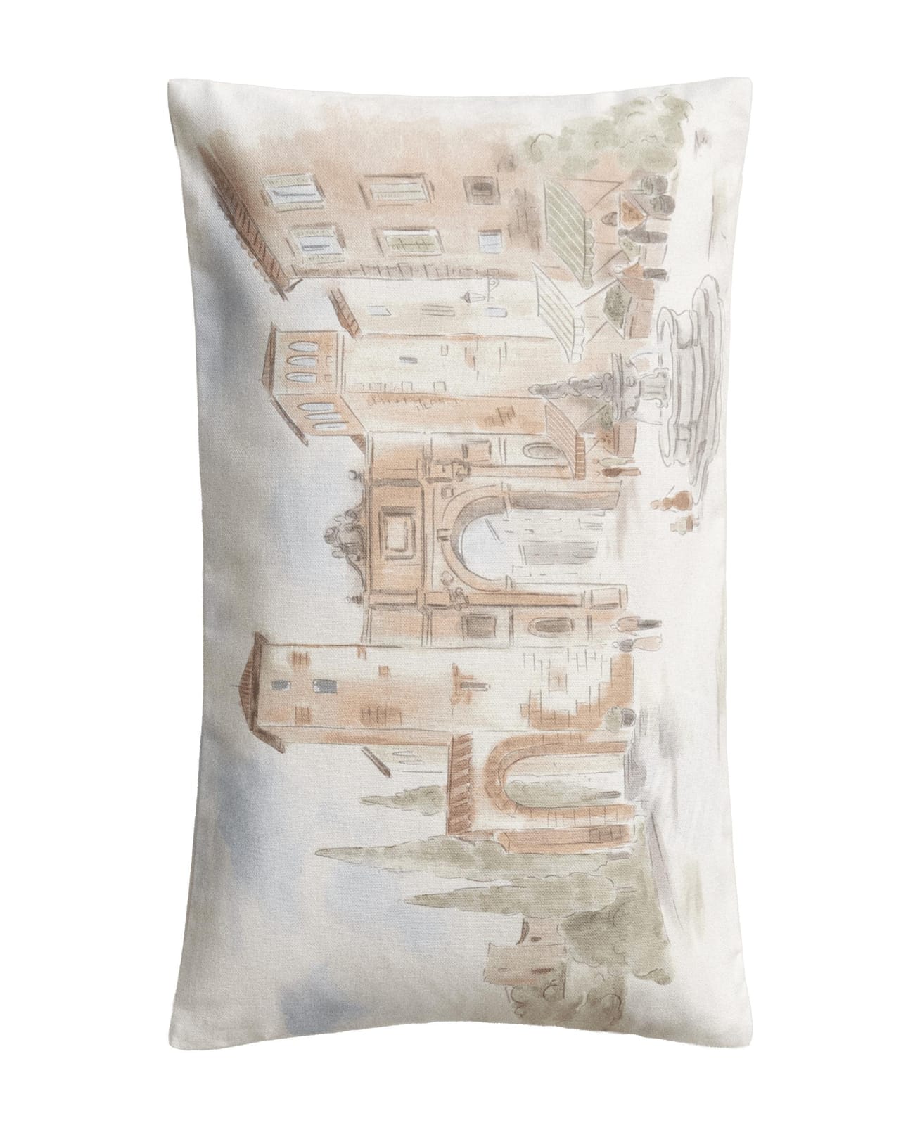ZARA HOME Наволочка на подушку с пейзажем ракурс 6