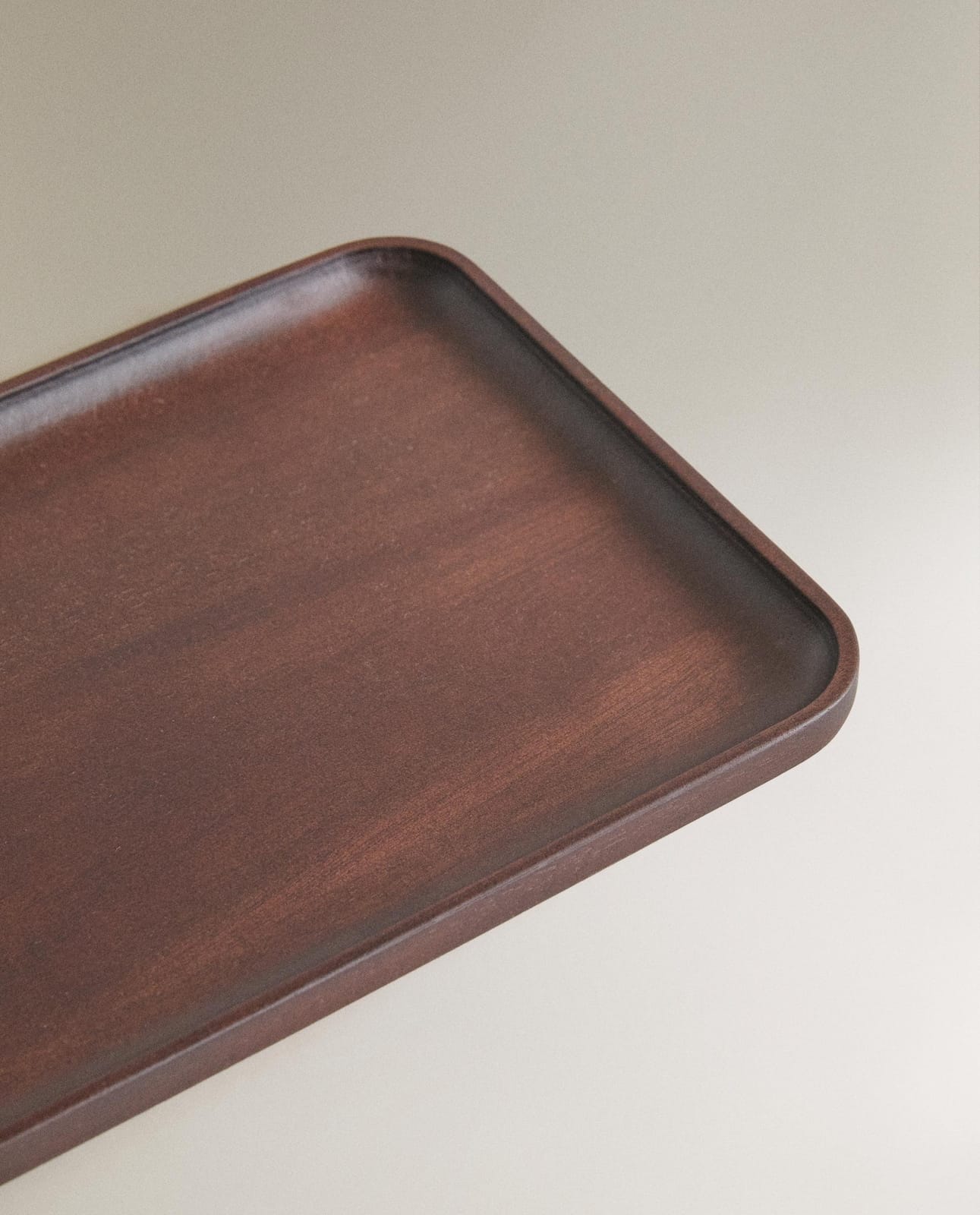 Подставка декоративная ZARA HOME поднос для ванной из древесины акации JASNOBEŻOWY 1.6 x 35 x 16 cm